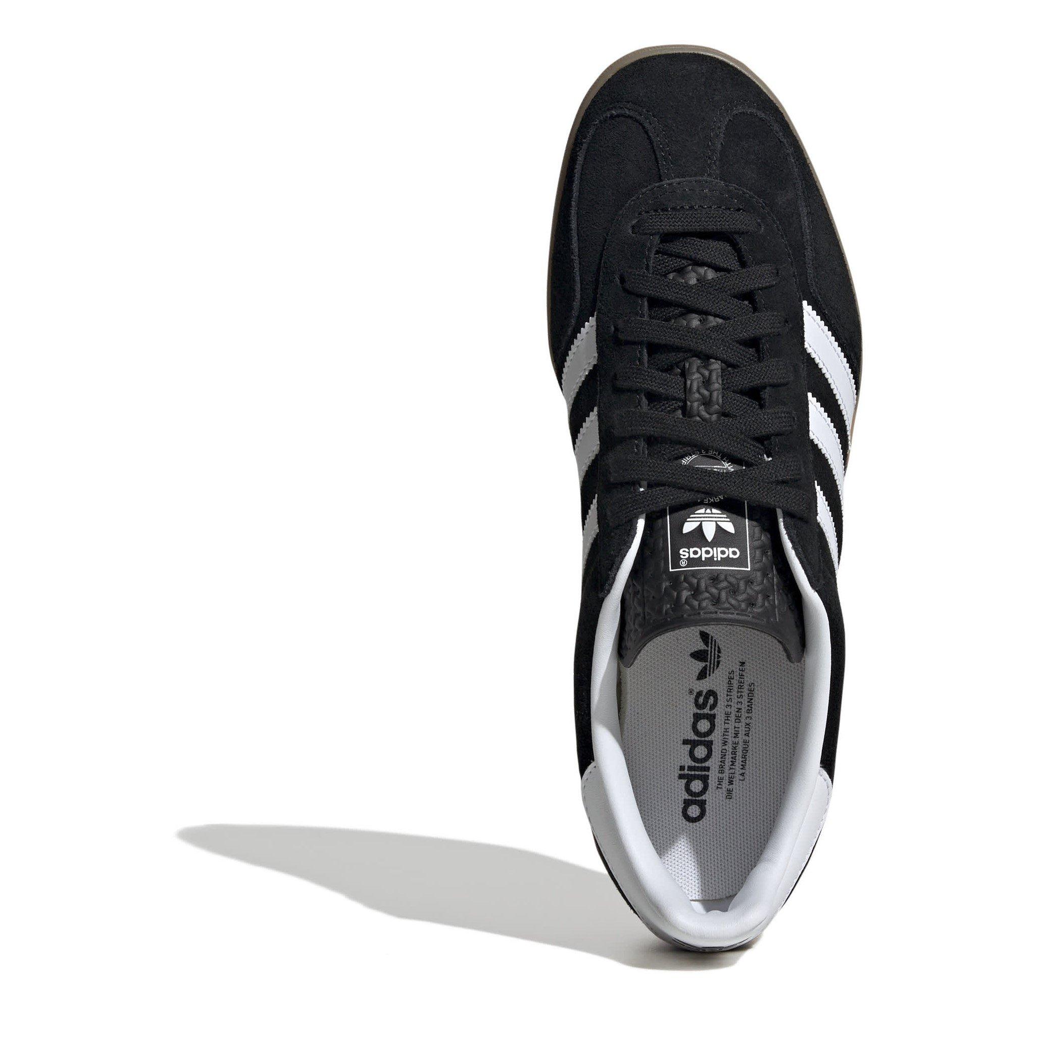 Black/White - adidas Originals - Gazelle Indoor Low Trainers - 5