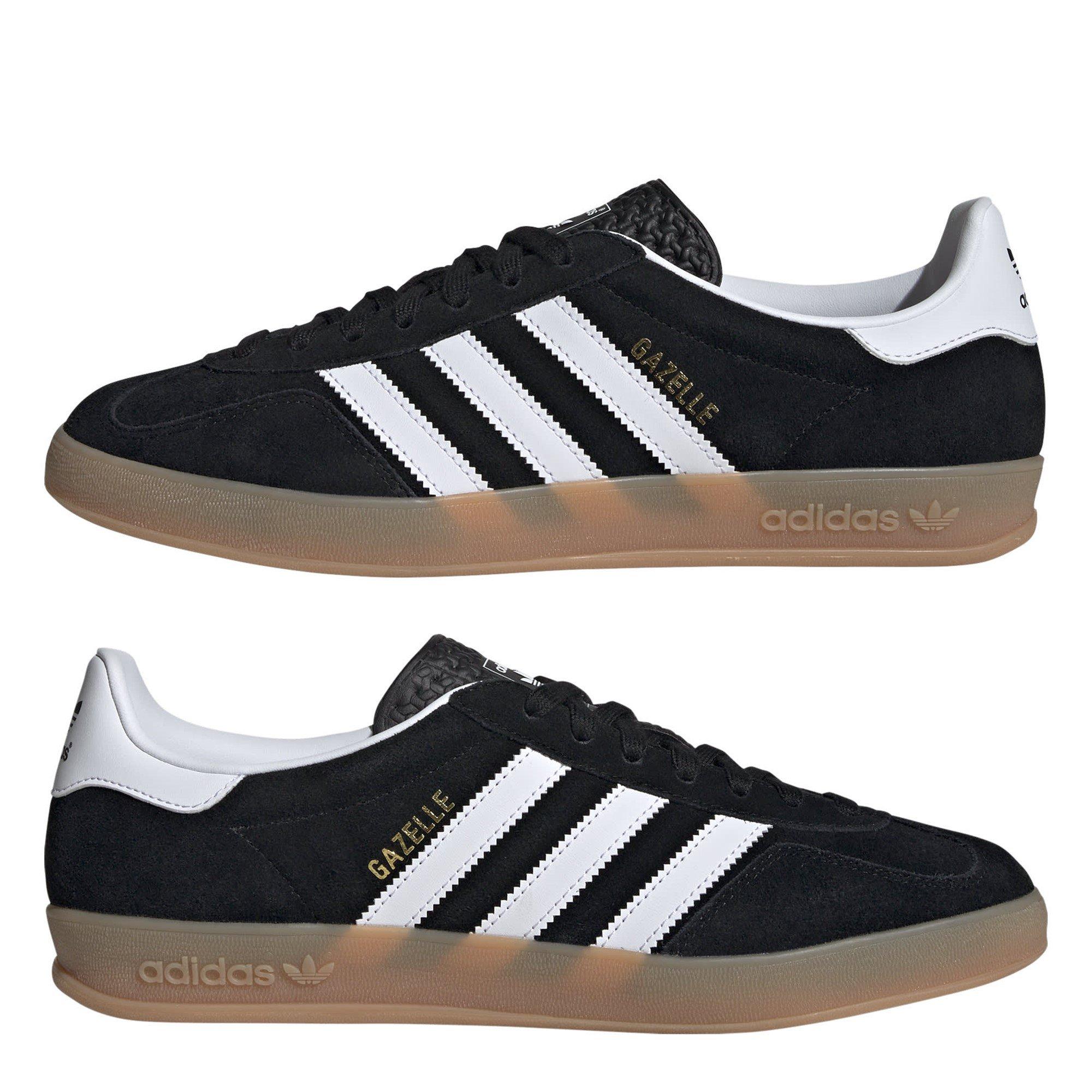Black/White - adidas Originals - Gazelle Indoor Low Trainers - 9