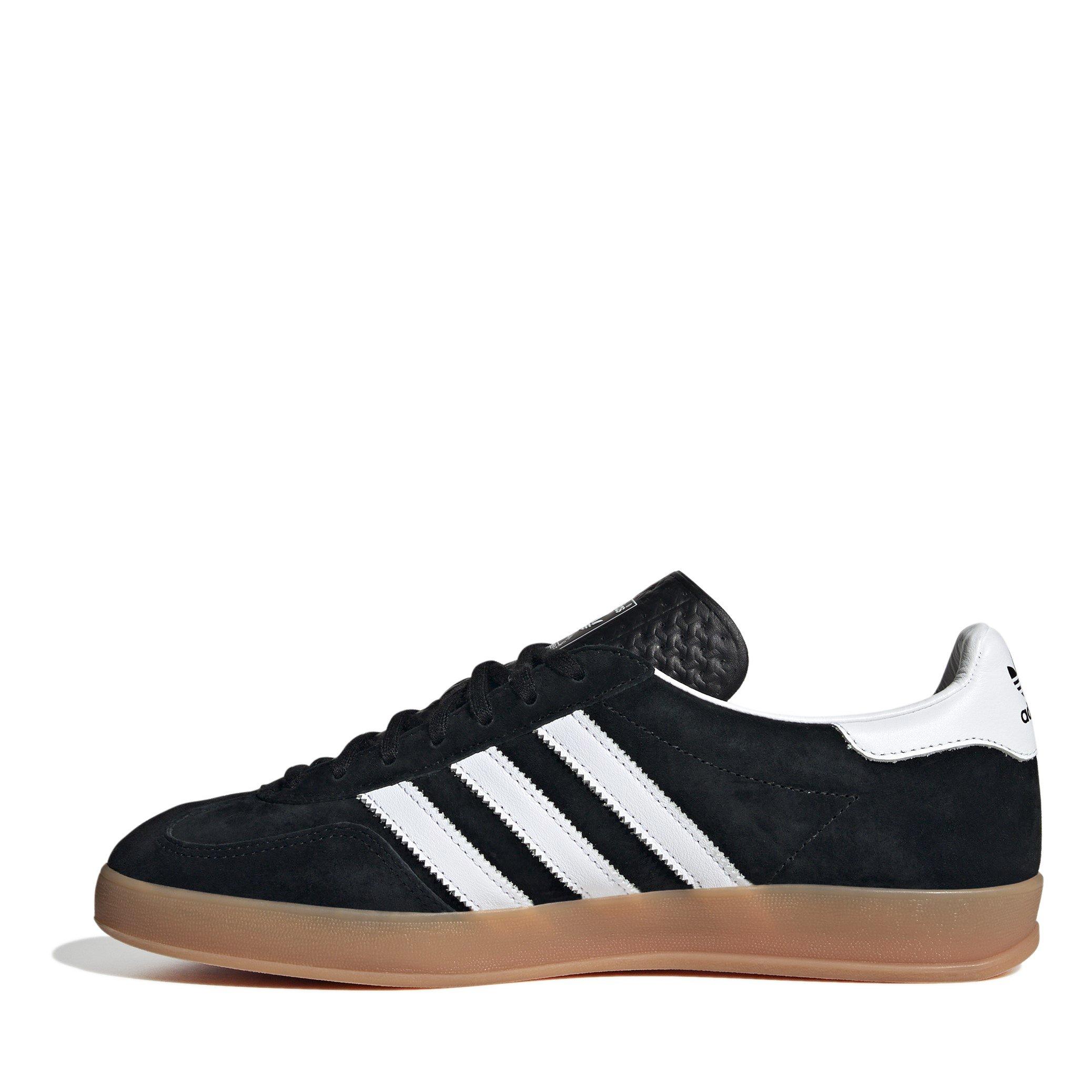 Black/White - adidas Originals - Gazelle Indoor Low Trainers - 10