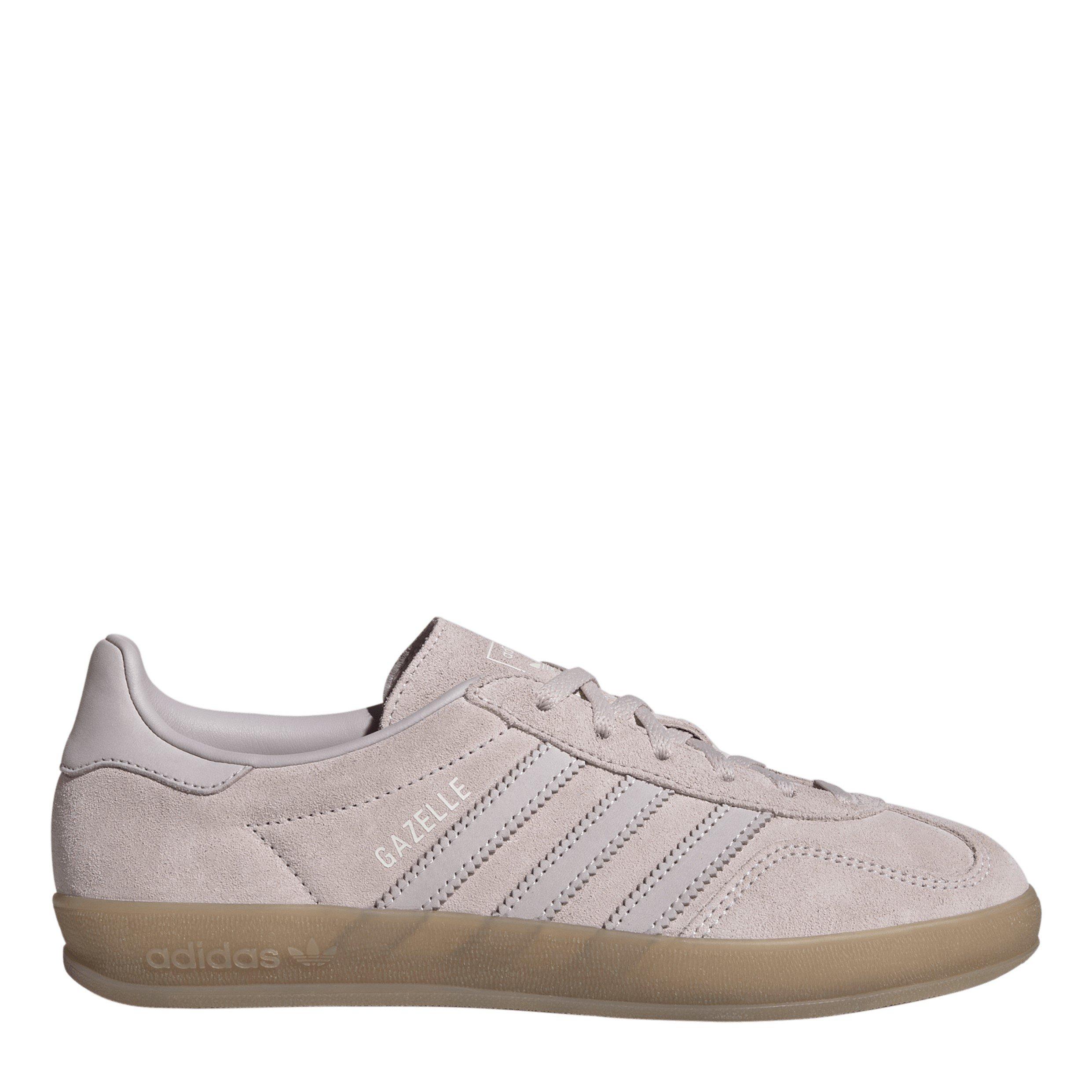 adidas Originals Womens Gazelle Indoor Shoes - Almost Pink/Ice - Size 6 (39.3)