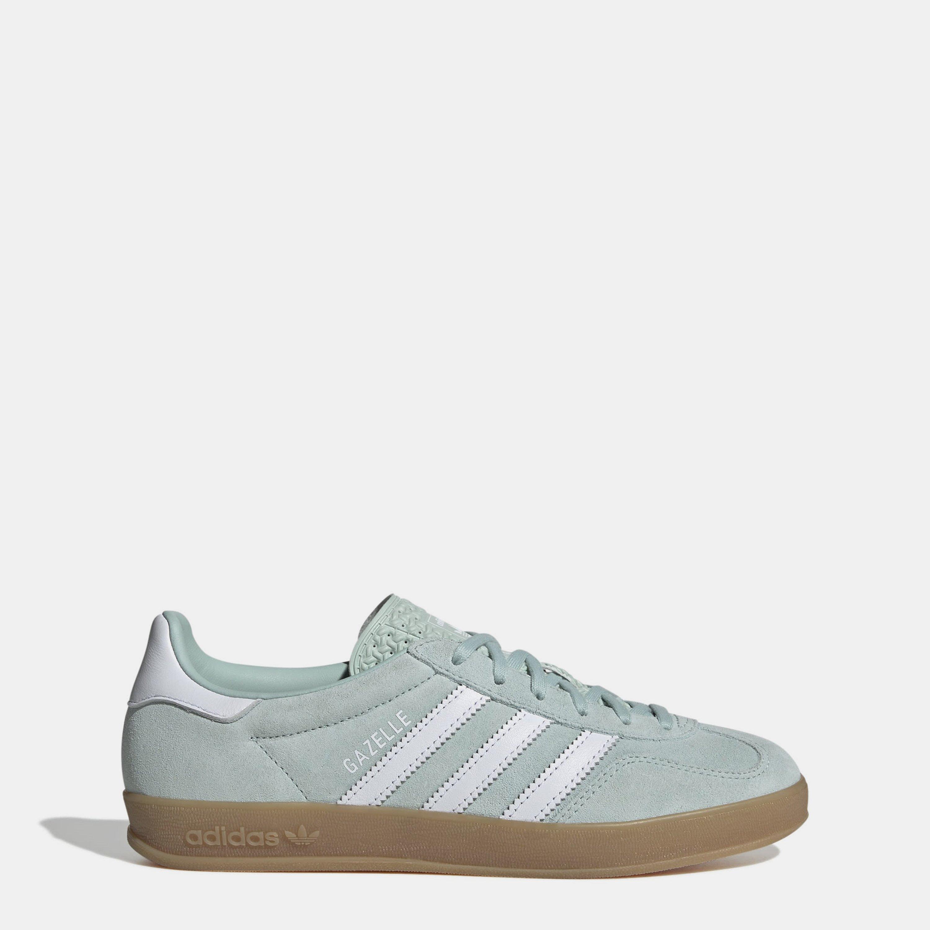 adidas Originals Womens Gazelle Indoor Shoes - Ash Green - Size 5.5 (38.7)