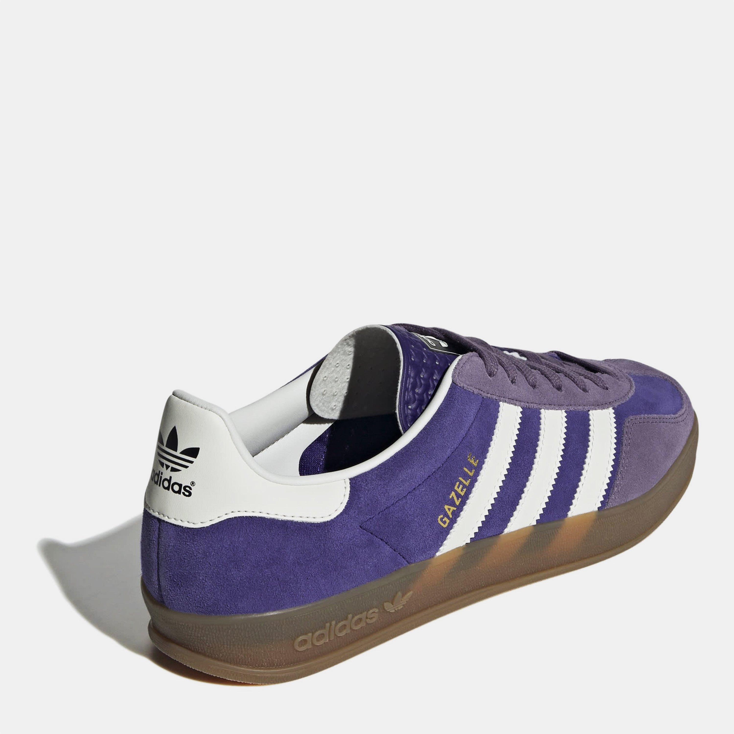 Purple - adidas Originals - Gazelle Indoor Low Trainers - 4