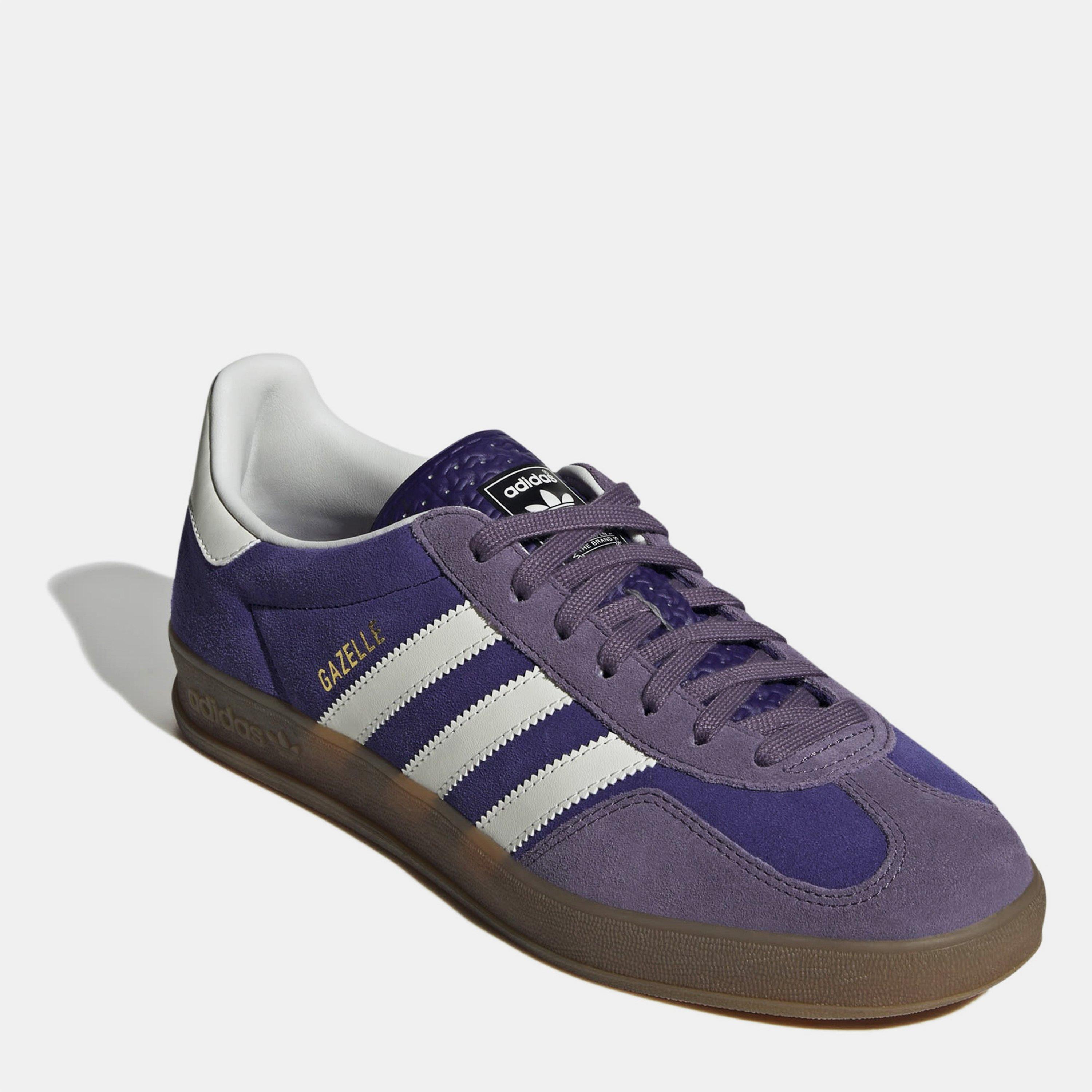 Purple - adidas Originals - Gazelle Indoor Low Trainers - 7