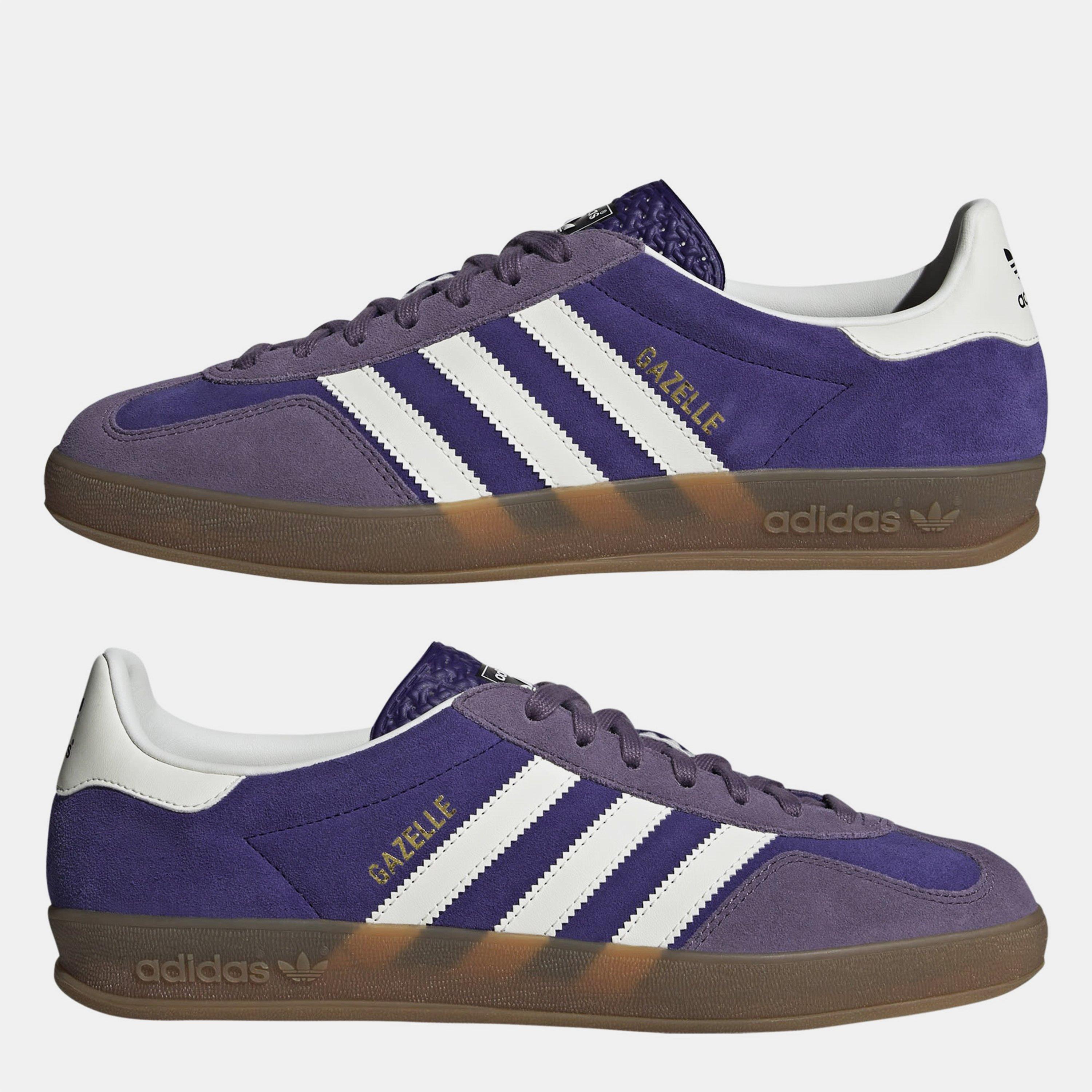 Purple - adidas Originals - Gazelle Indoor Low Trainers - 9