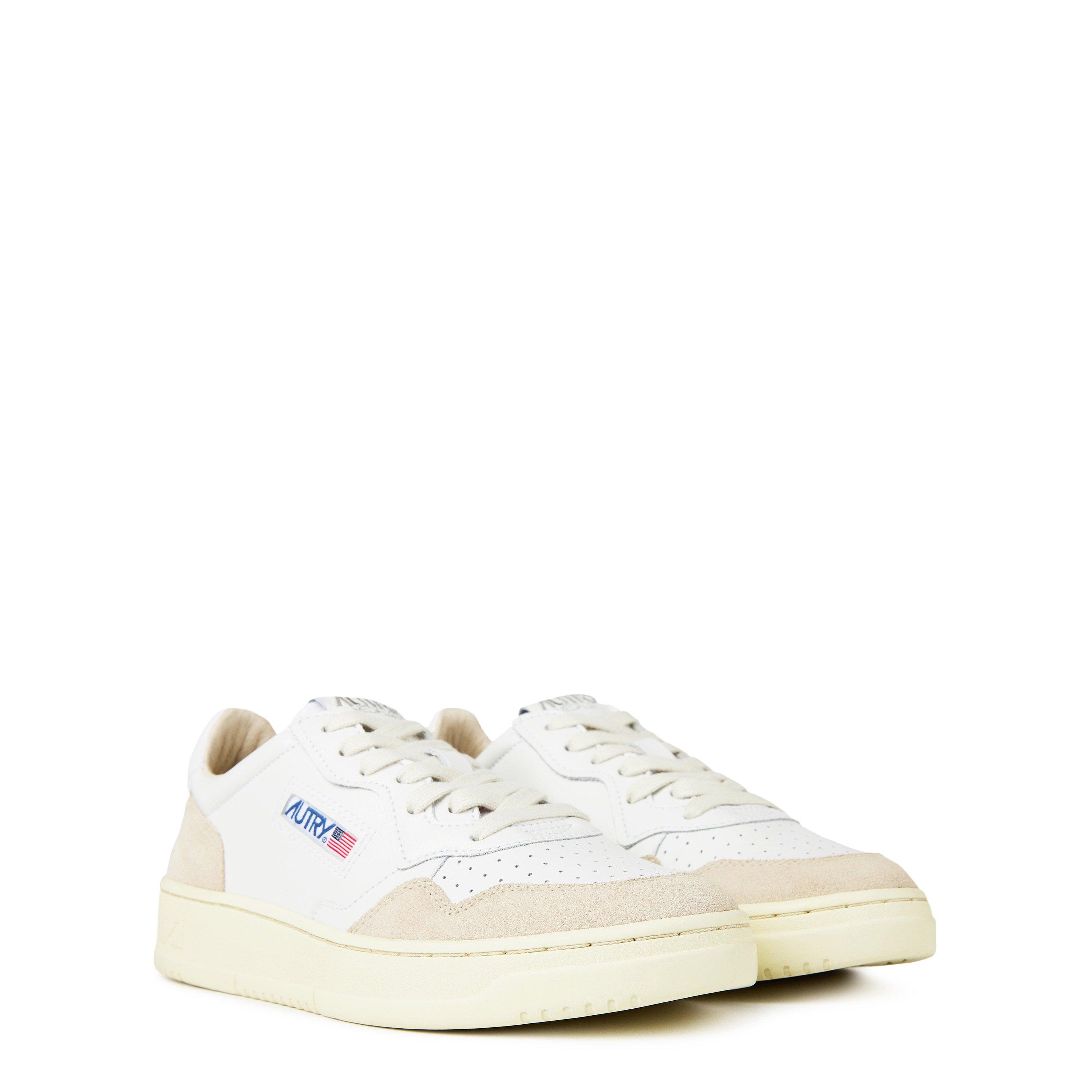 スニーカー Autry Medalist White Space Trainer Autry Medalist Low Sneakers In White And Space Leather