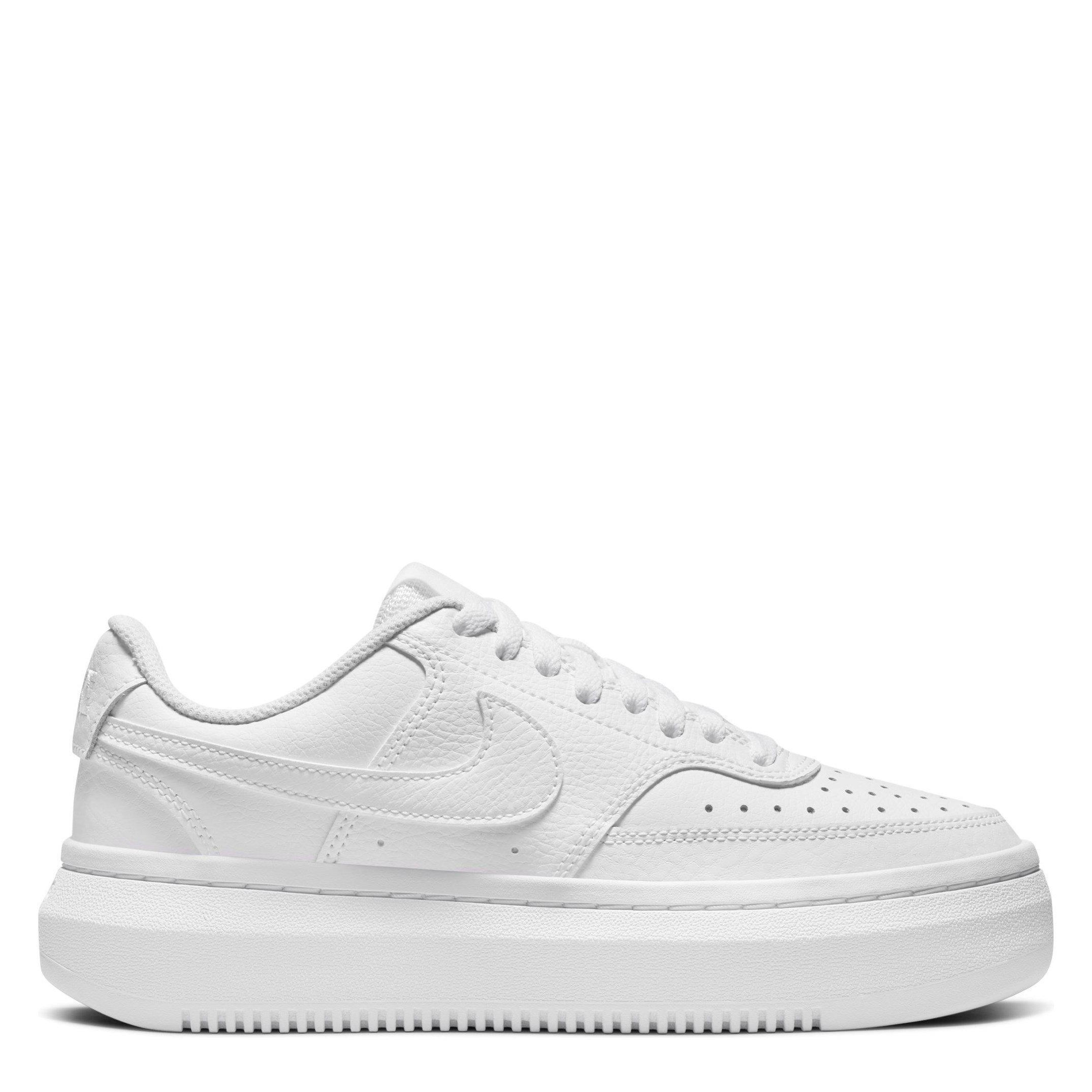 Triplo Branco - Nike - Court Vision Alta Leather Womens Trainers - 1