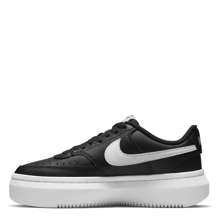 Negro/Blanco - Nike - Court Vision Alta Leather Womens Trainers - 2