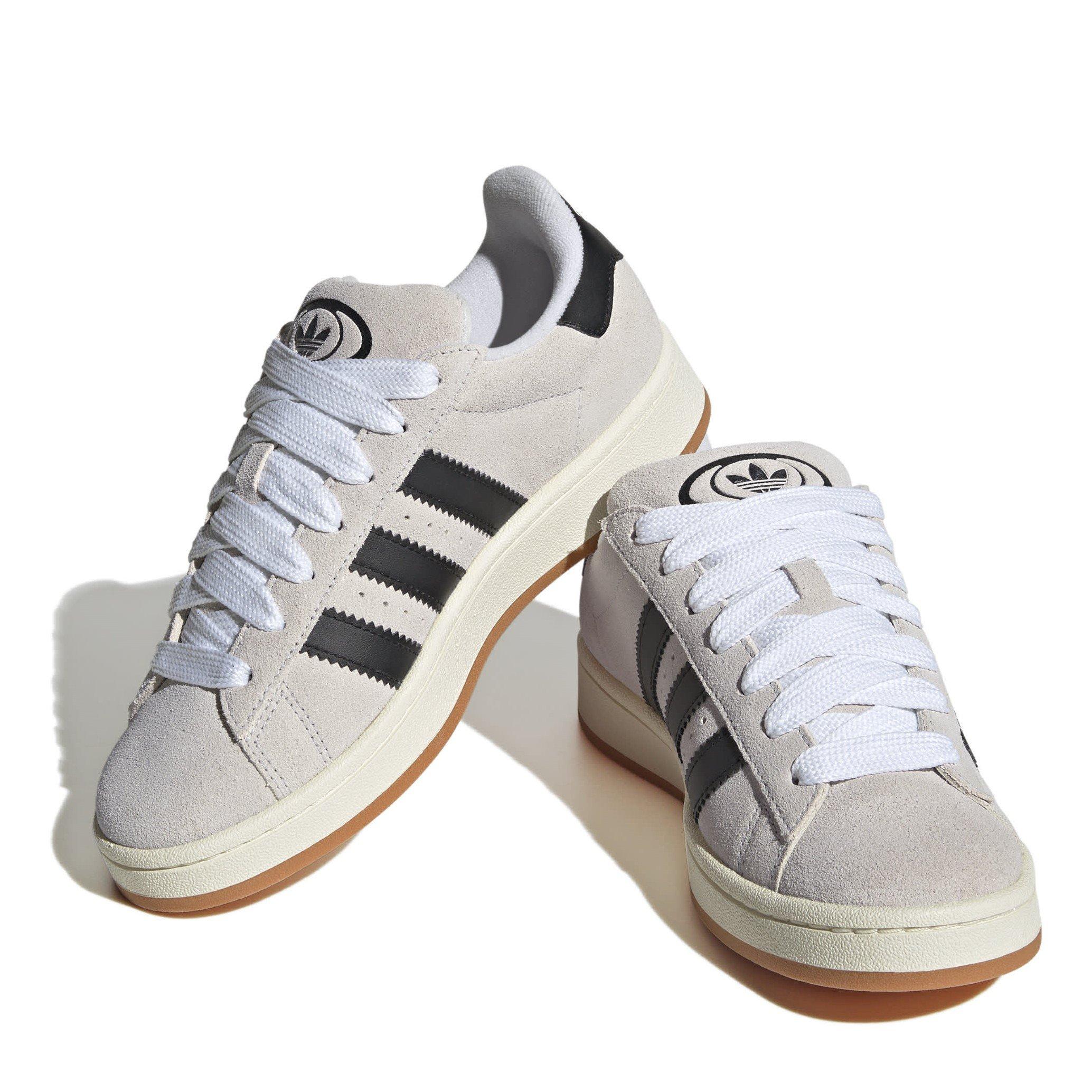 CRYWHT/CBLACK/O - adidas Originals - Campus Low-Top Trainers - 3