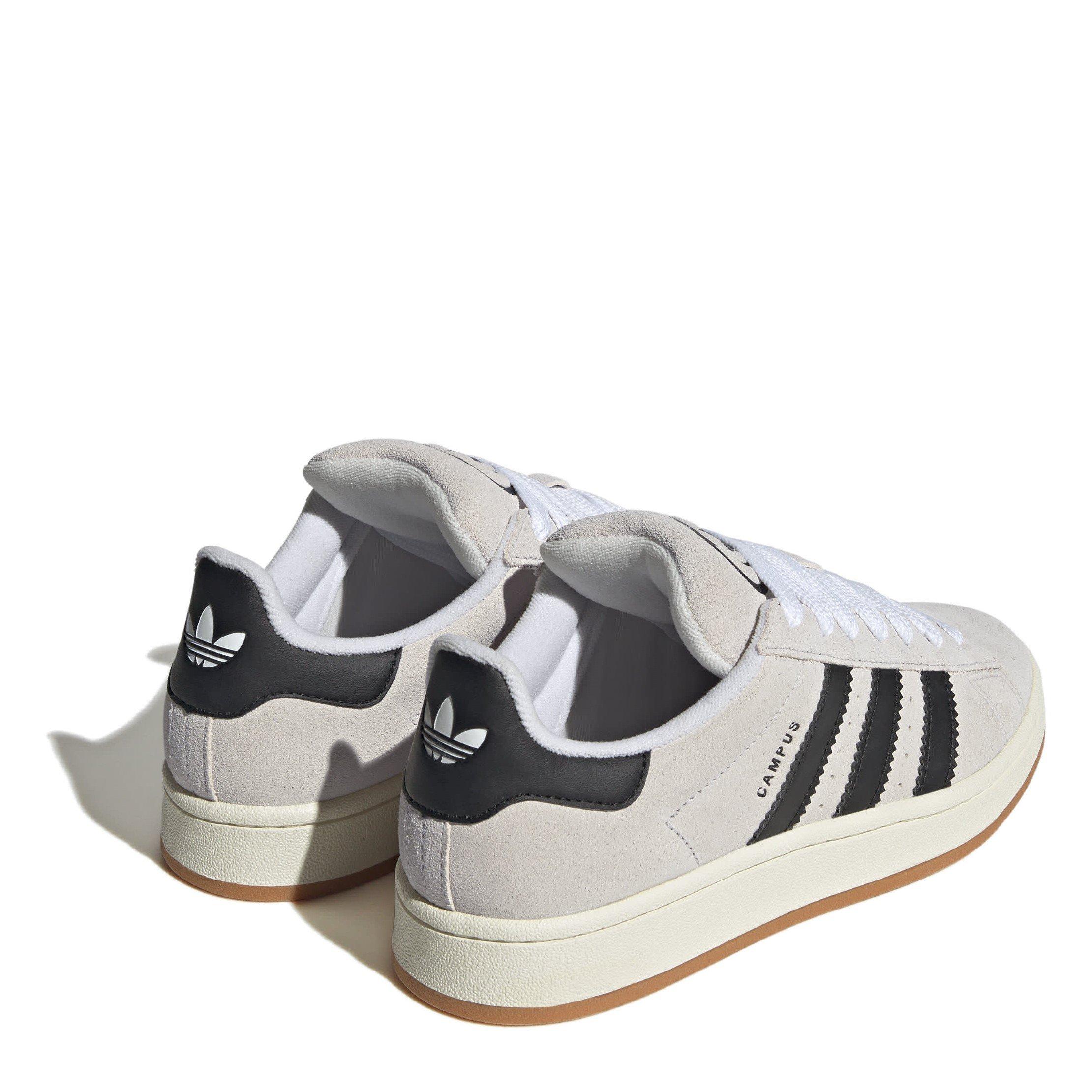 CRYWHT/CBLACK/O - adidas Originals - Campus Low-Top Trainers - 4