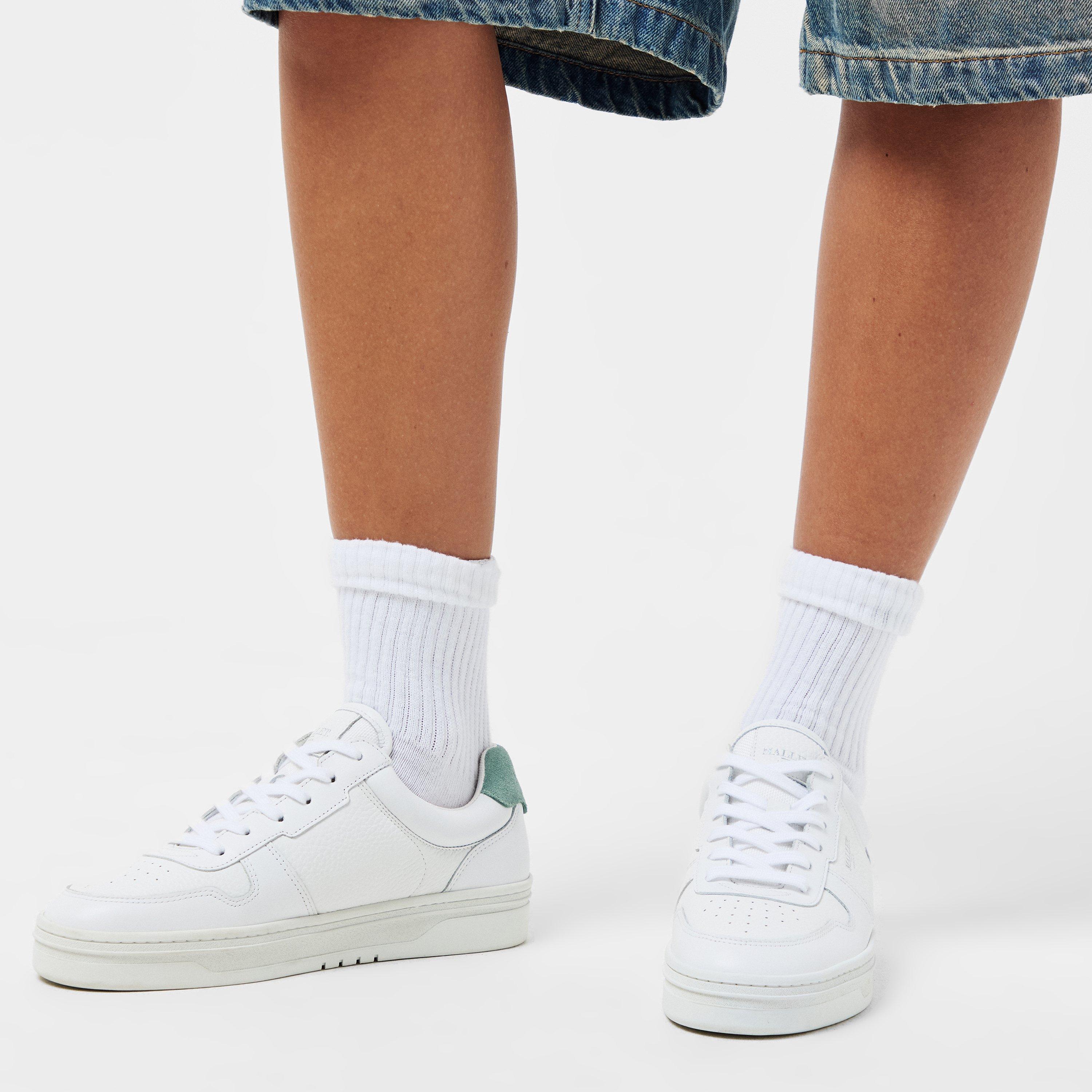 White/Mint Grn - Mallet - Women's Bentham Court Low-Top Trainers - 3