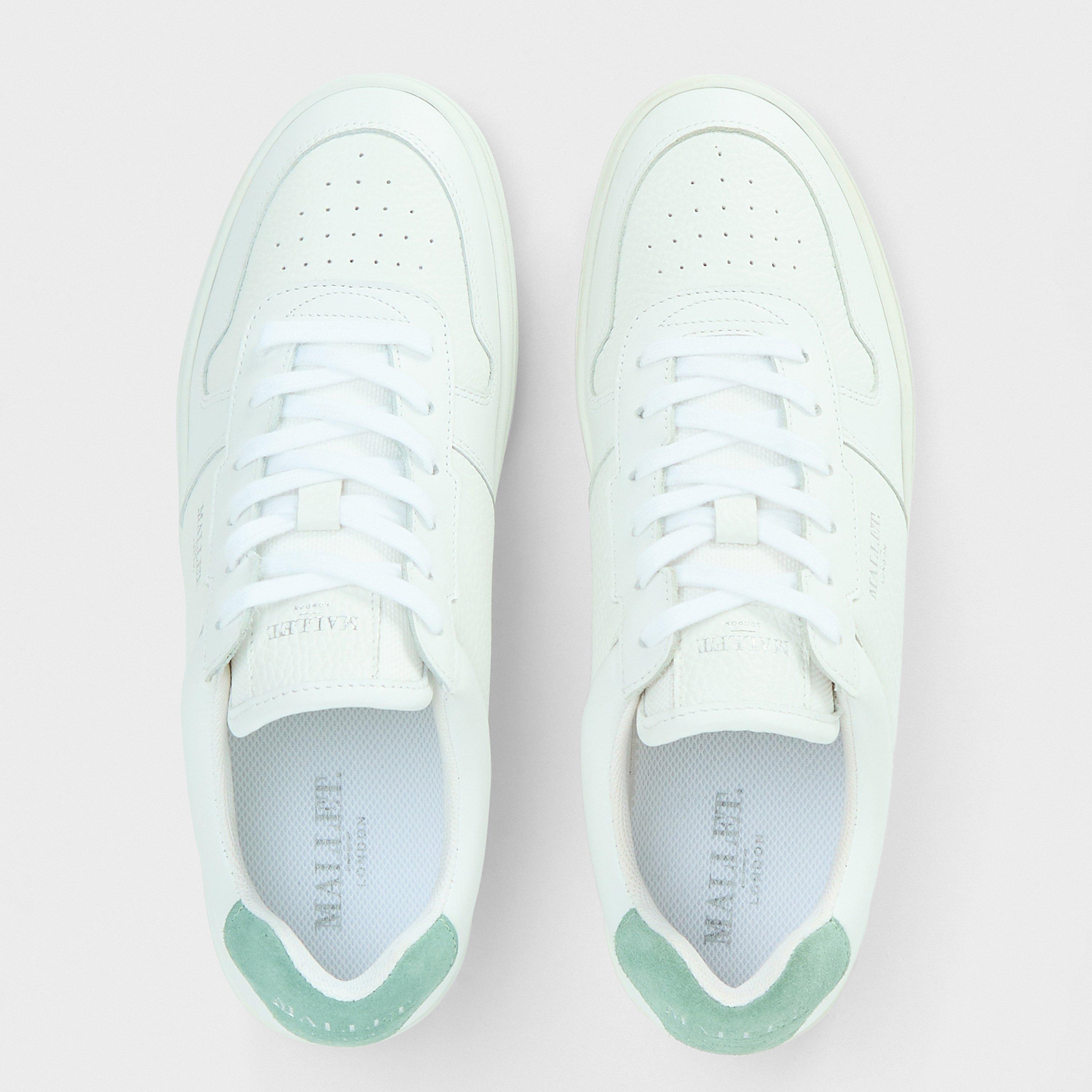 White/Mint Grn - Mallet - Women's Bentham Court Low-Top Trainers - 5