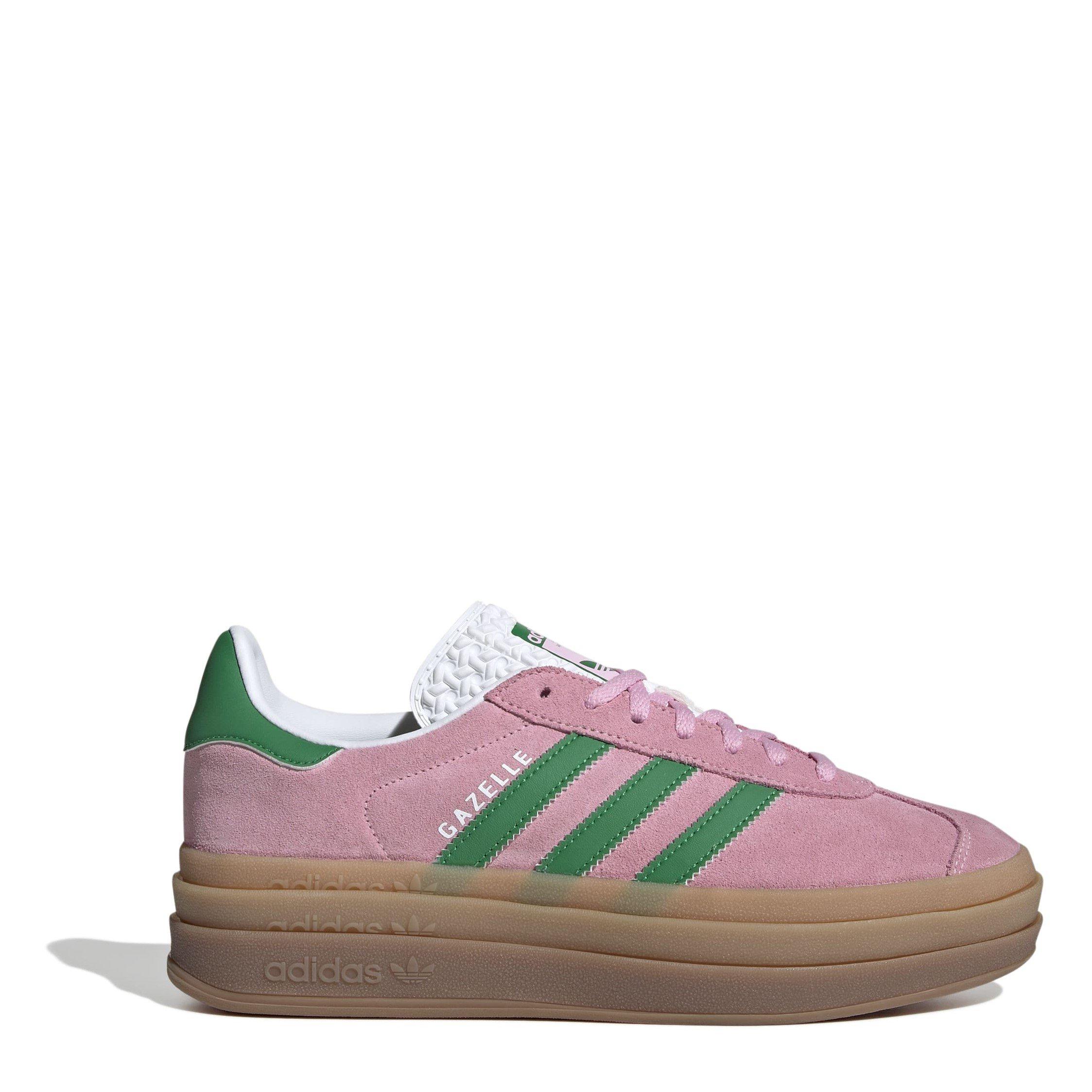 TRUPNK/GREEN/FT - adidas Originals - Gazelle Low-Top Trainers - 1