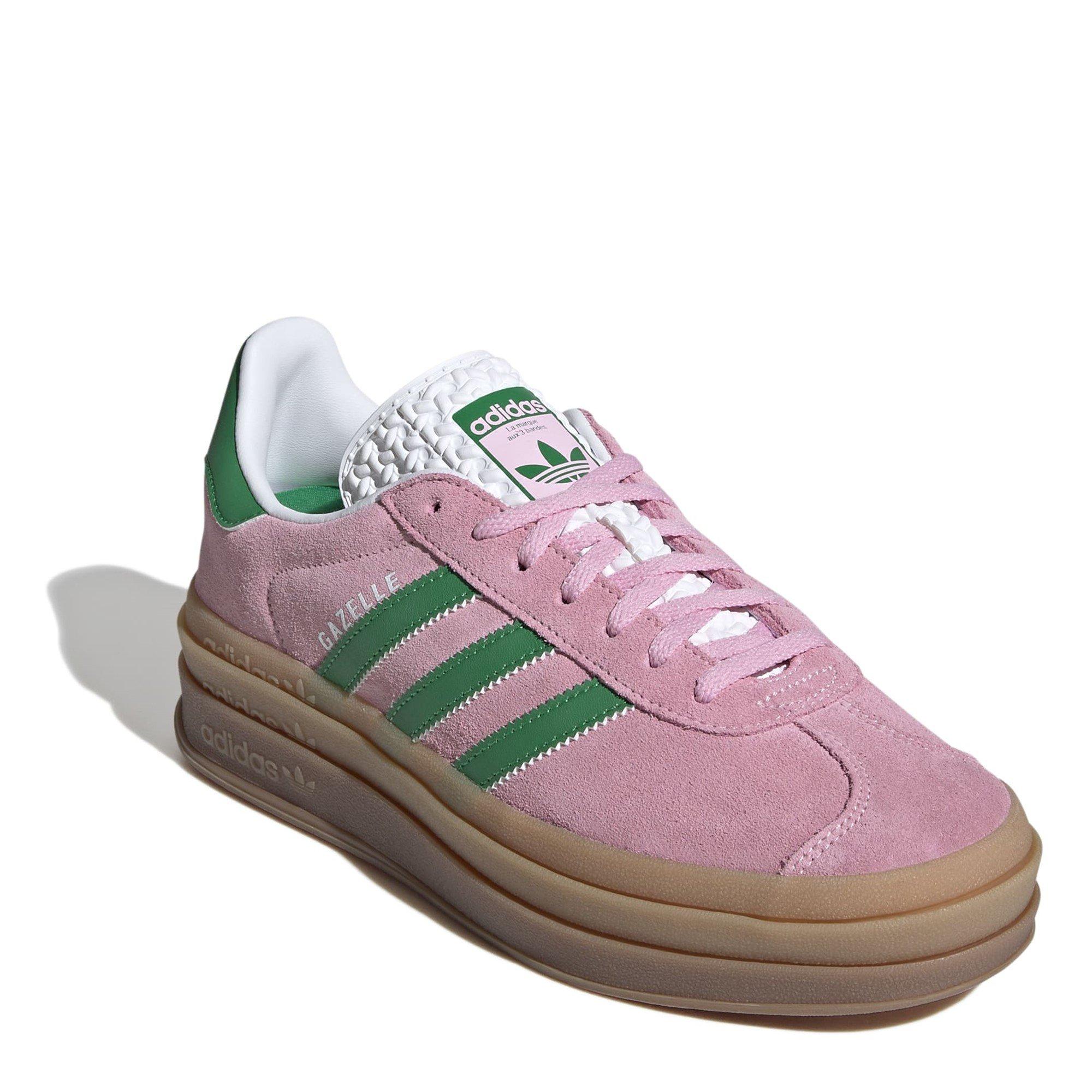 TRUPNK/GREEN/FT - adidas Originals - Gazelle Low-Top Trainers - 3