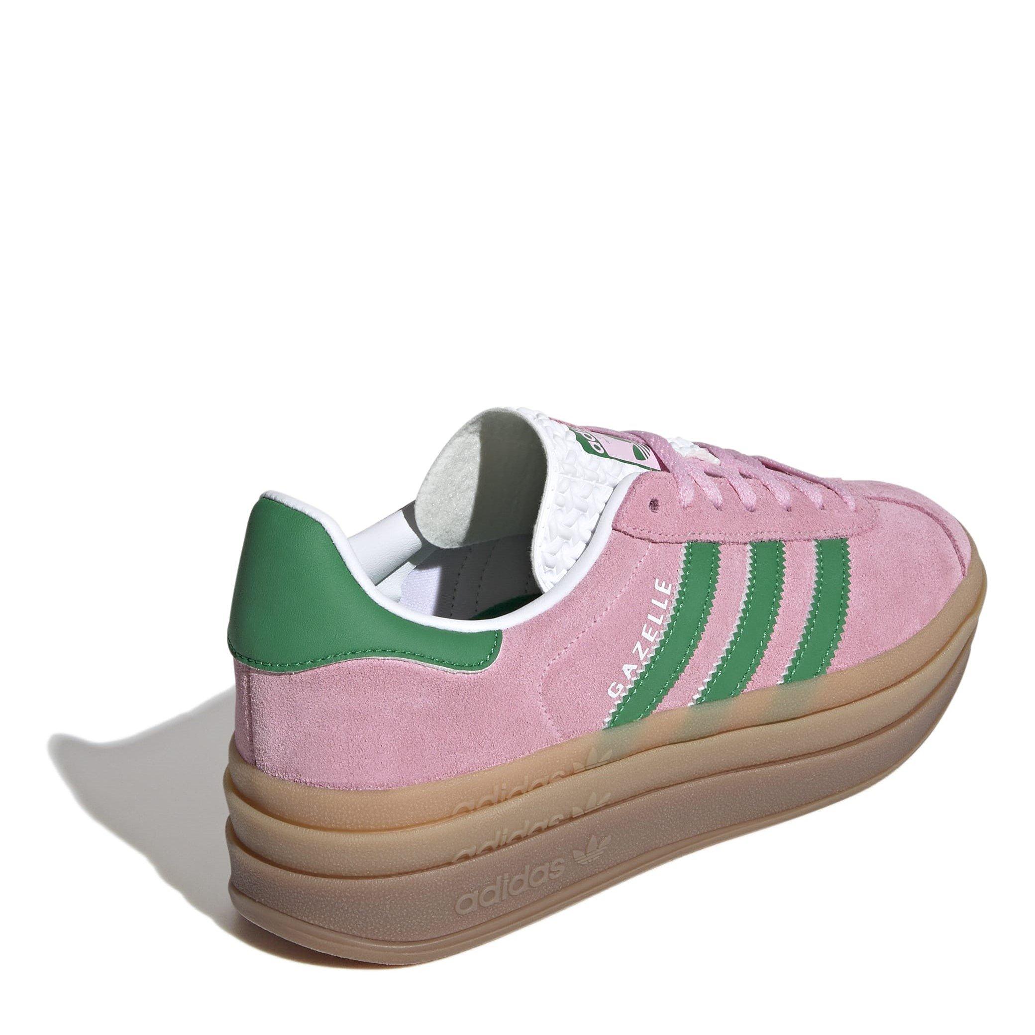 TRUPNK/GREEN/FT - adidas Originals - Gazelle Low-Top Trainers - 4