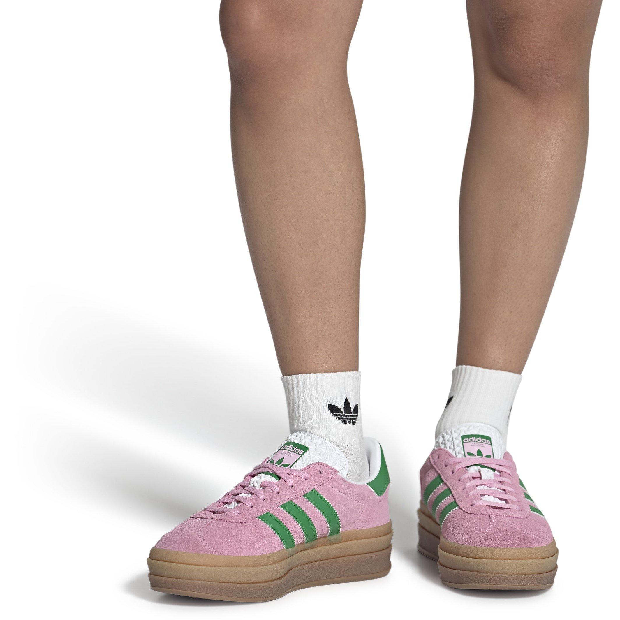 TRUPNK/GREEN/FT - adidas Originals - Gazelle Low-Top Trainers - 9