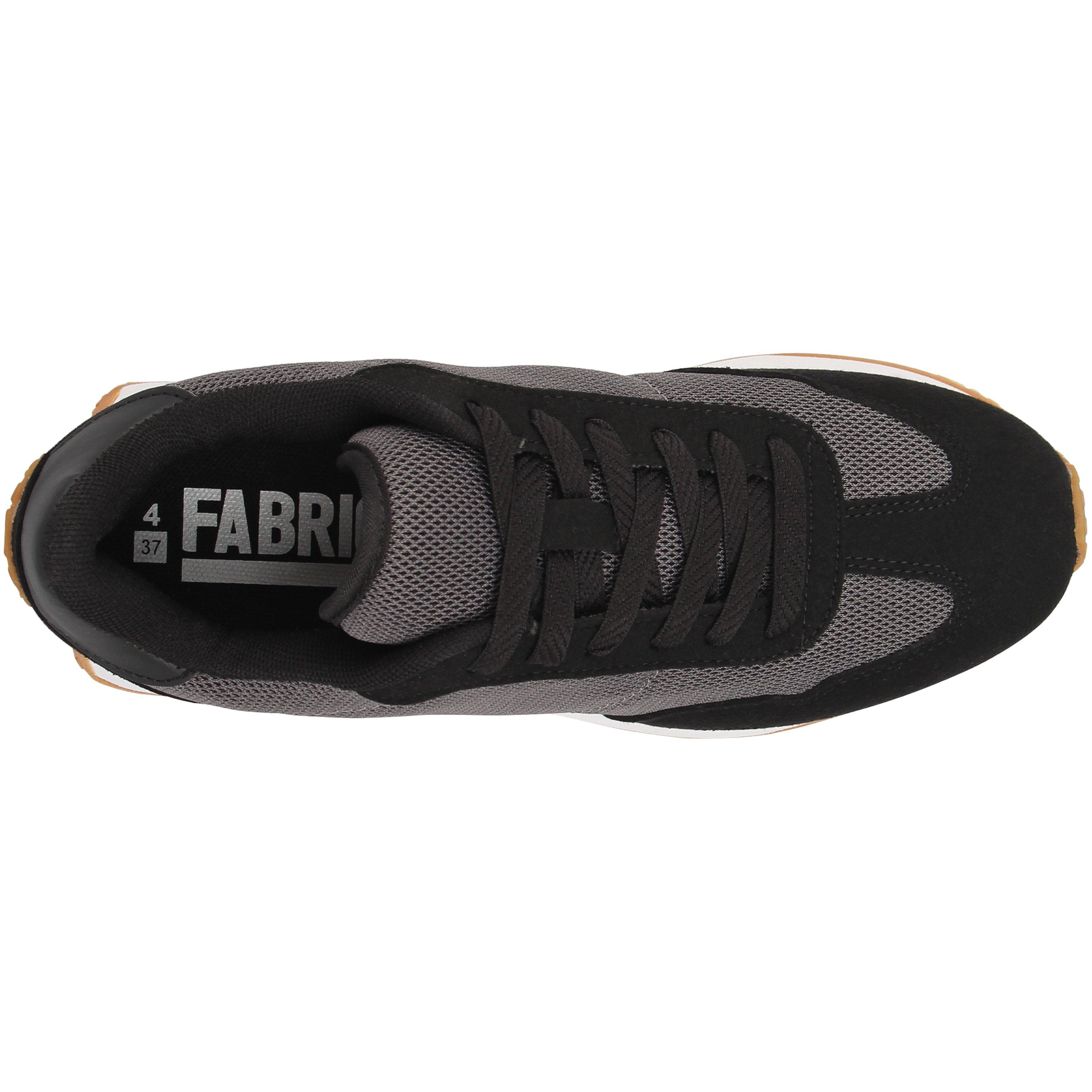 Char/Zwart/Kauwgom - Fabric - Lyon Trainers Womens - 3