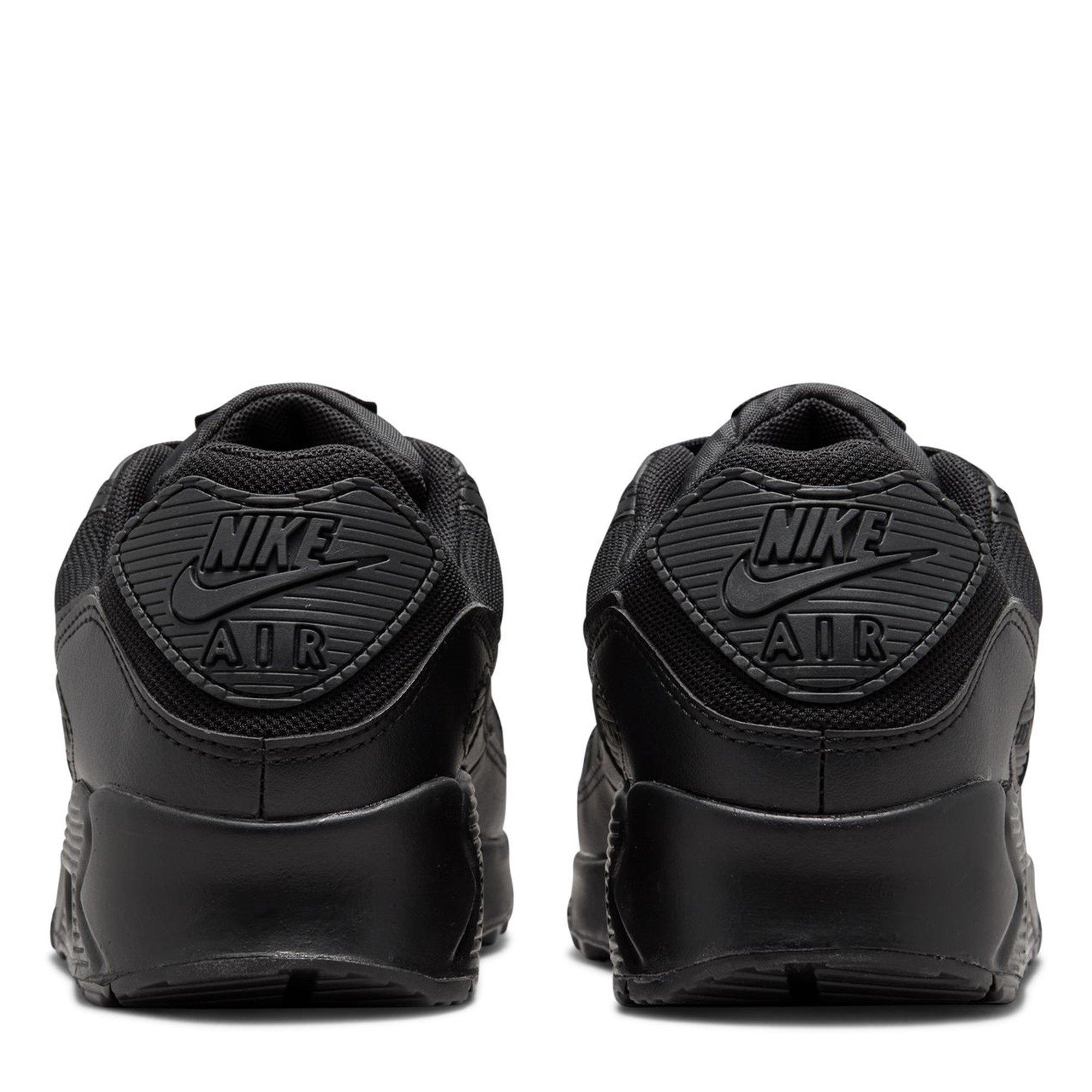 Triple Black - Nike - Air Max 90 Womens Trainers - 4