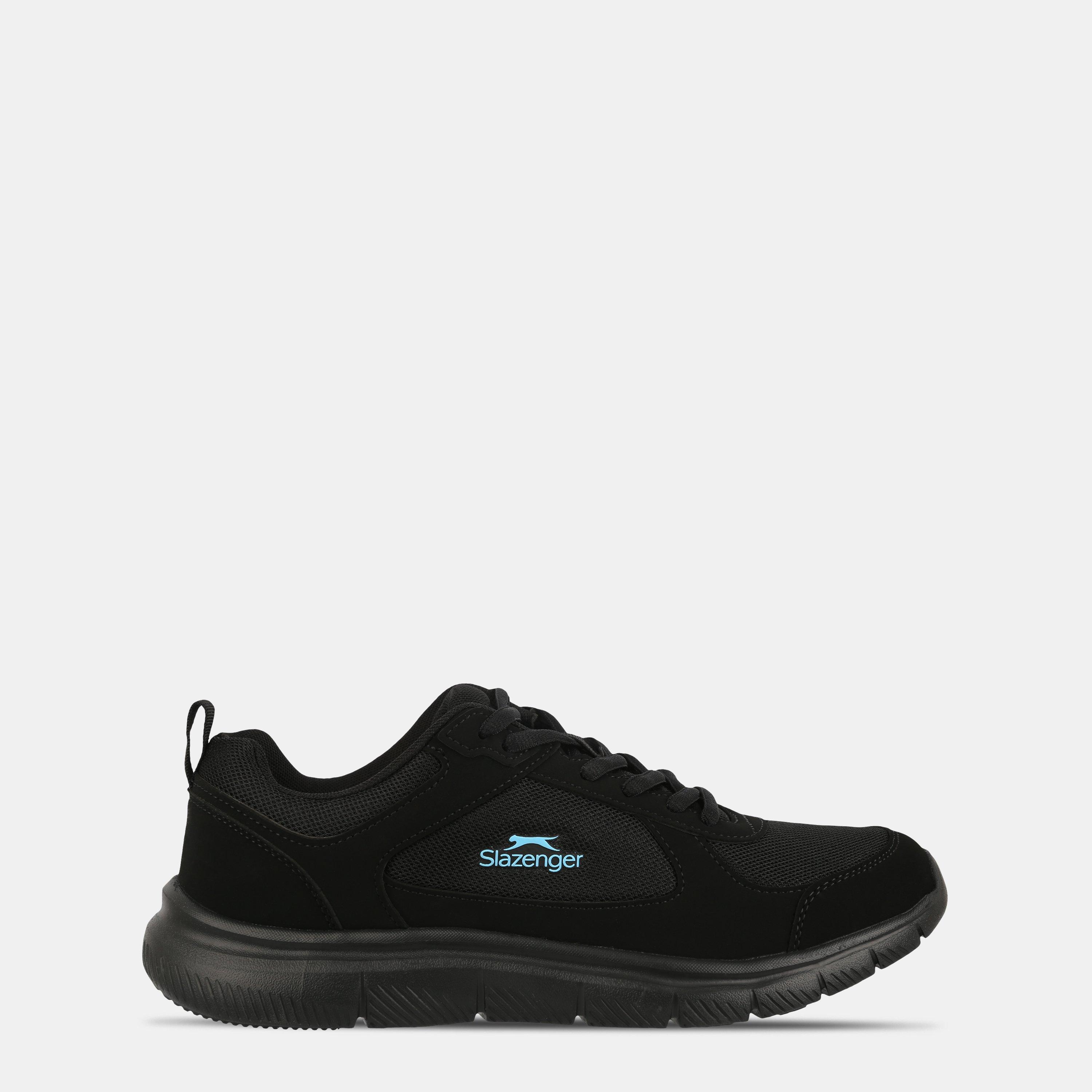 Zwart/Blauw - Slazenger - Force Mesh Trainers Womens - 1