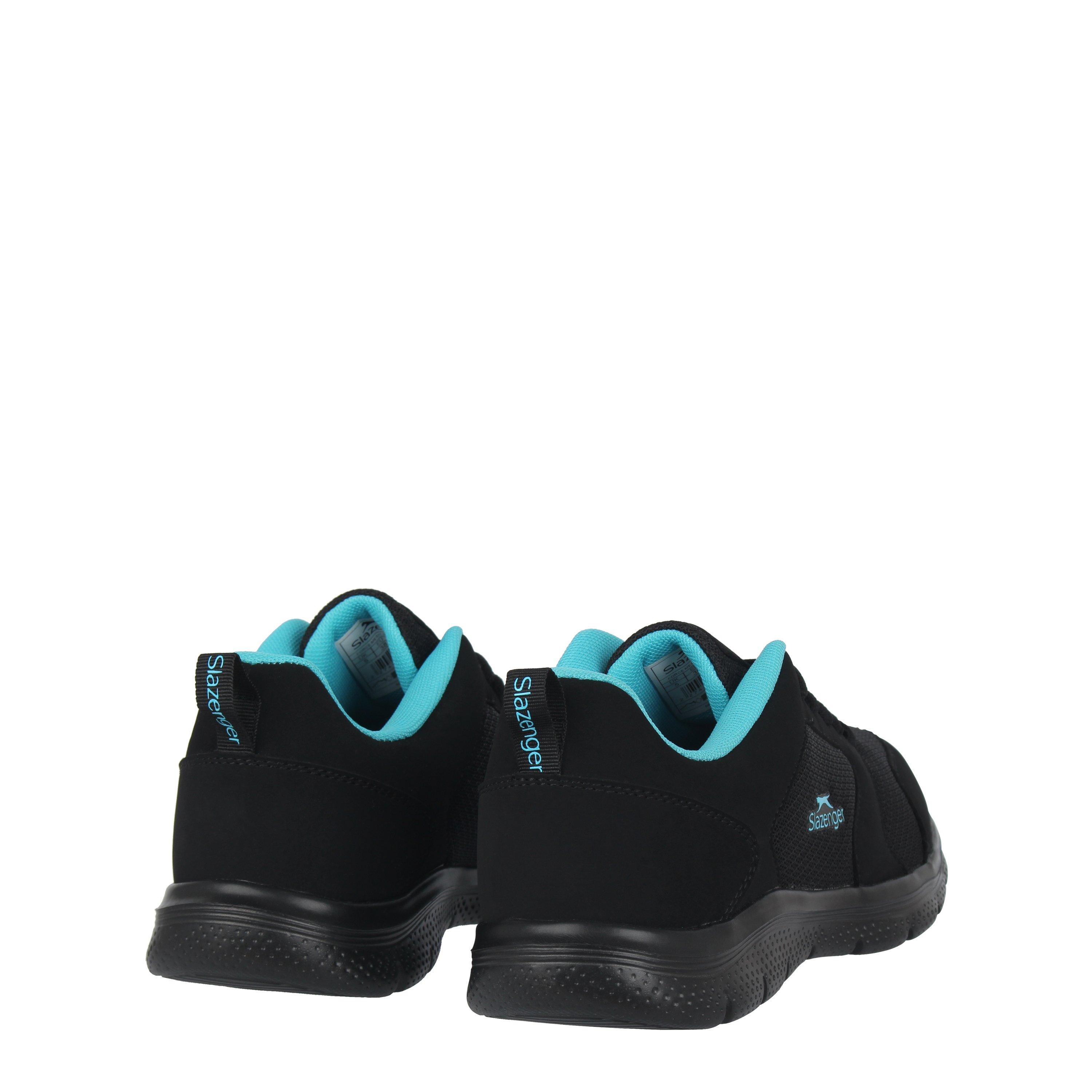 Zwart/Blauw - Slazenger - Force Mesh Trainers Womens - 4