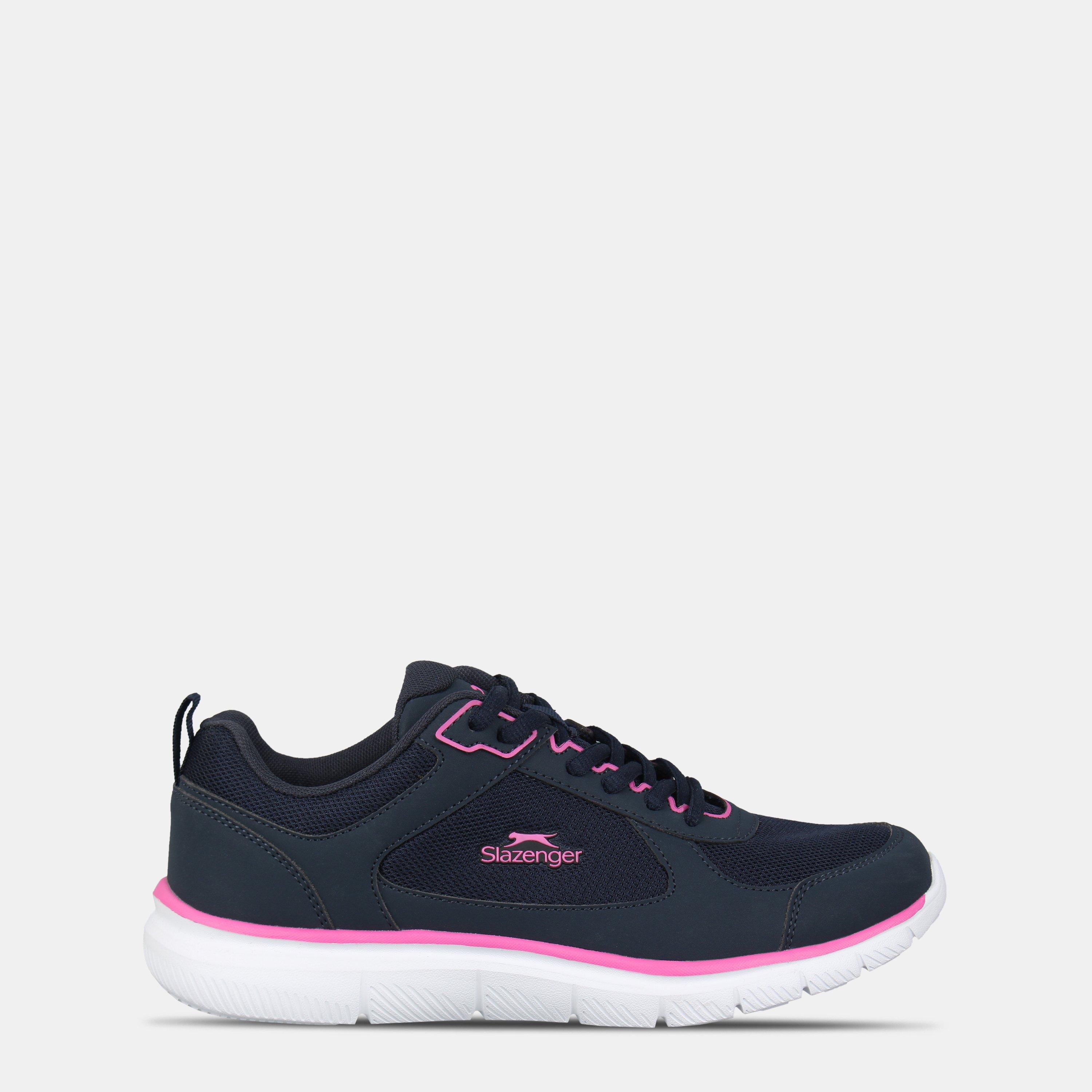 Slazenger Women's Force Mesh Trainers - Navy/Fuschia - 6 (39)