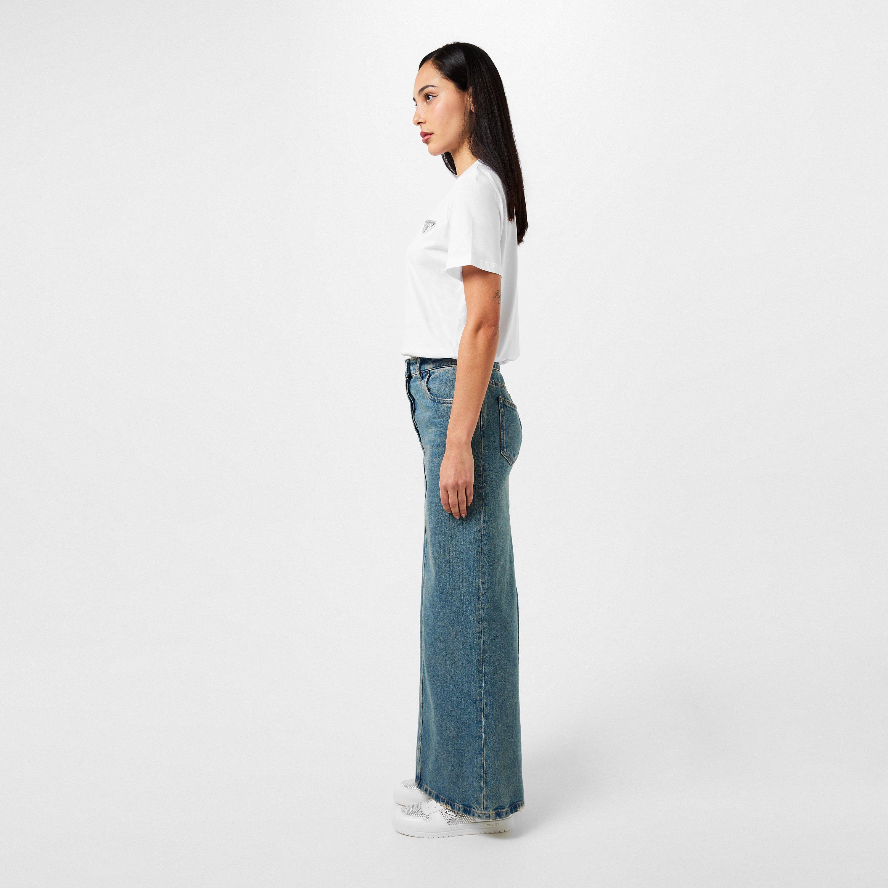 Bianco - Prada - Crystal Leather Sneakers - 6