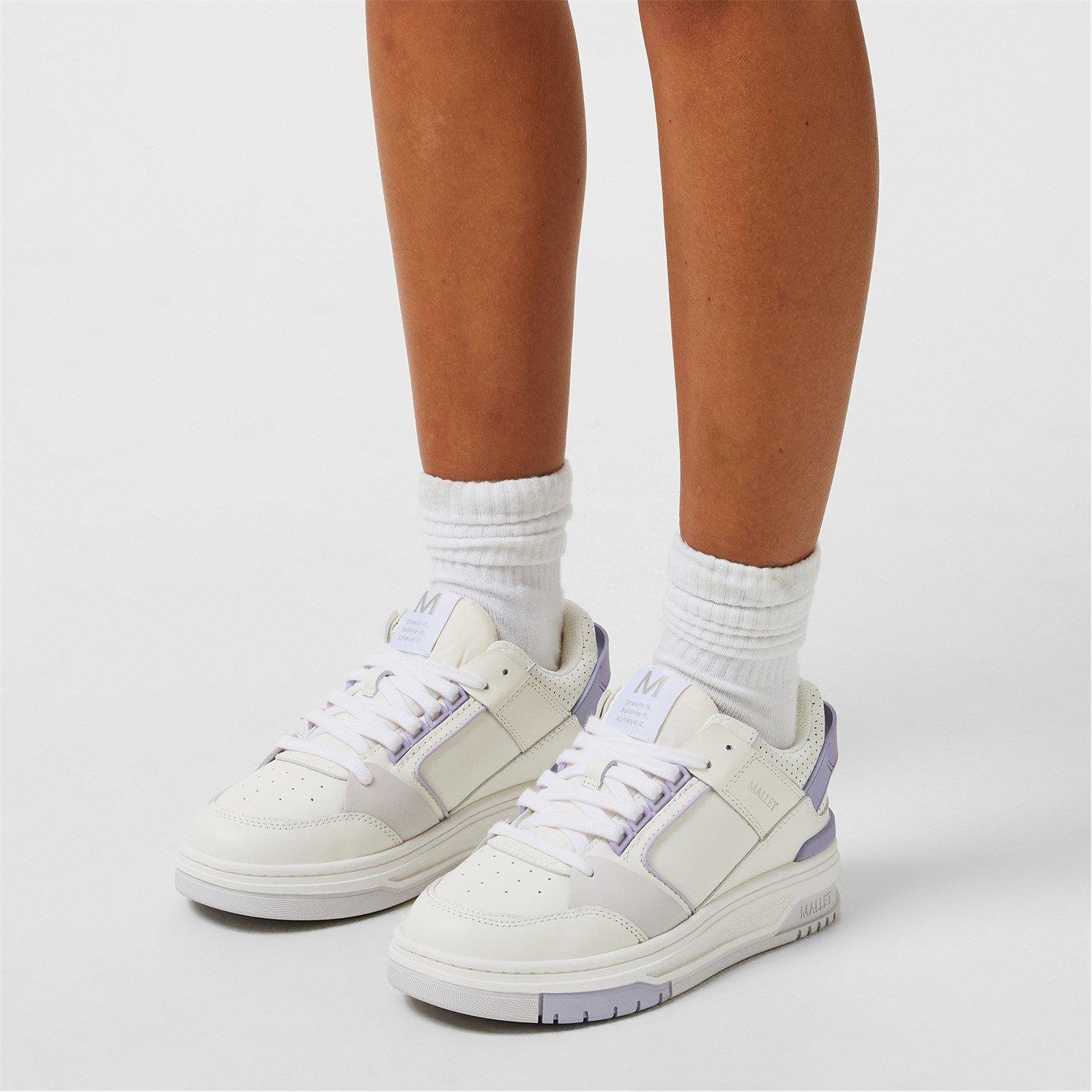 White/Lilac - Mallet - Compton Trainers - 2
