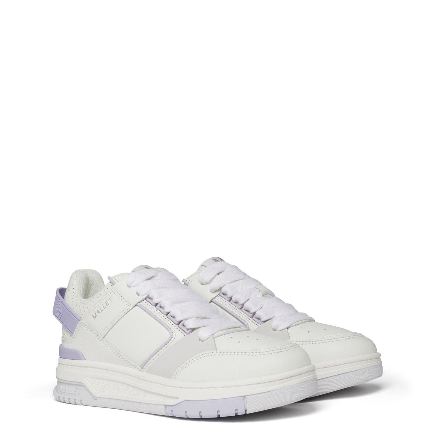 White/Lilac - Mallet - Compton Trainers - 3