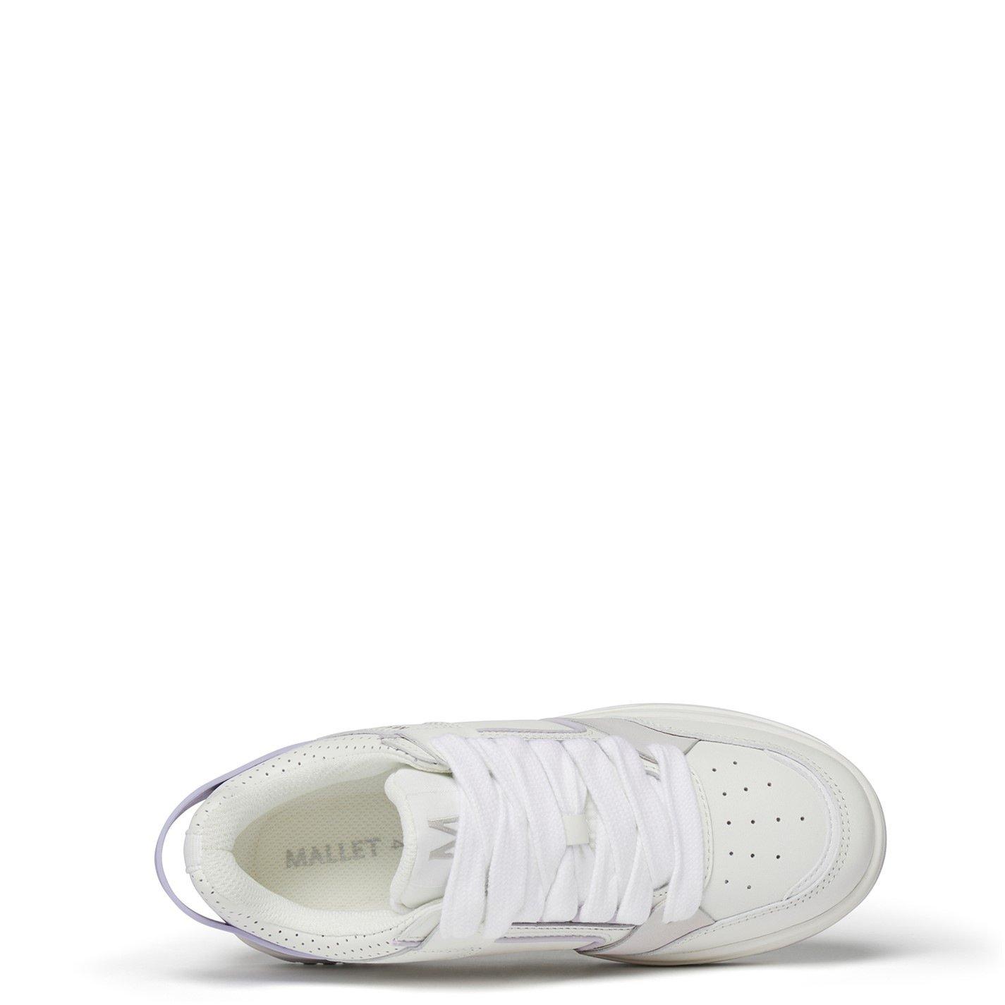 White/Lilac - Mallet - Compton Trainers - 5