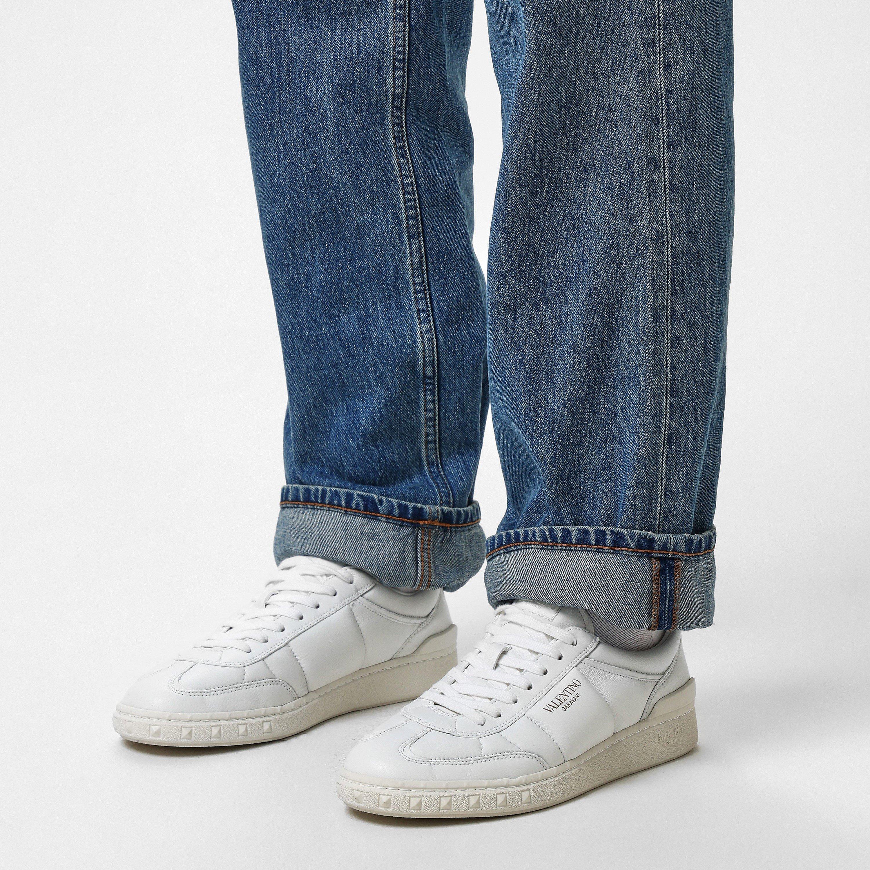 Bianco - Valentino Garavani - Upvillage Lace-Up Trainers - 3