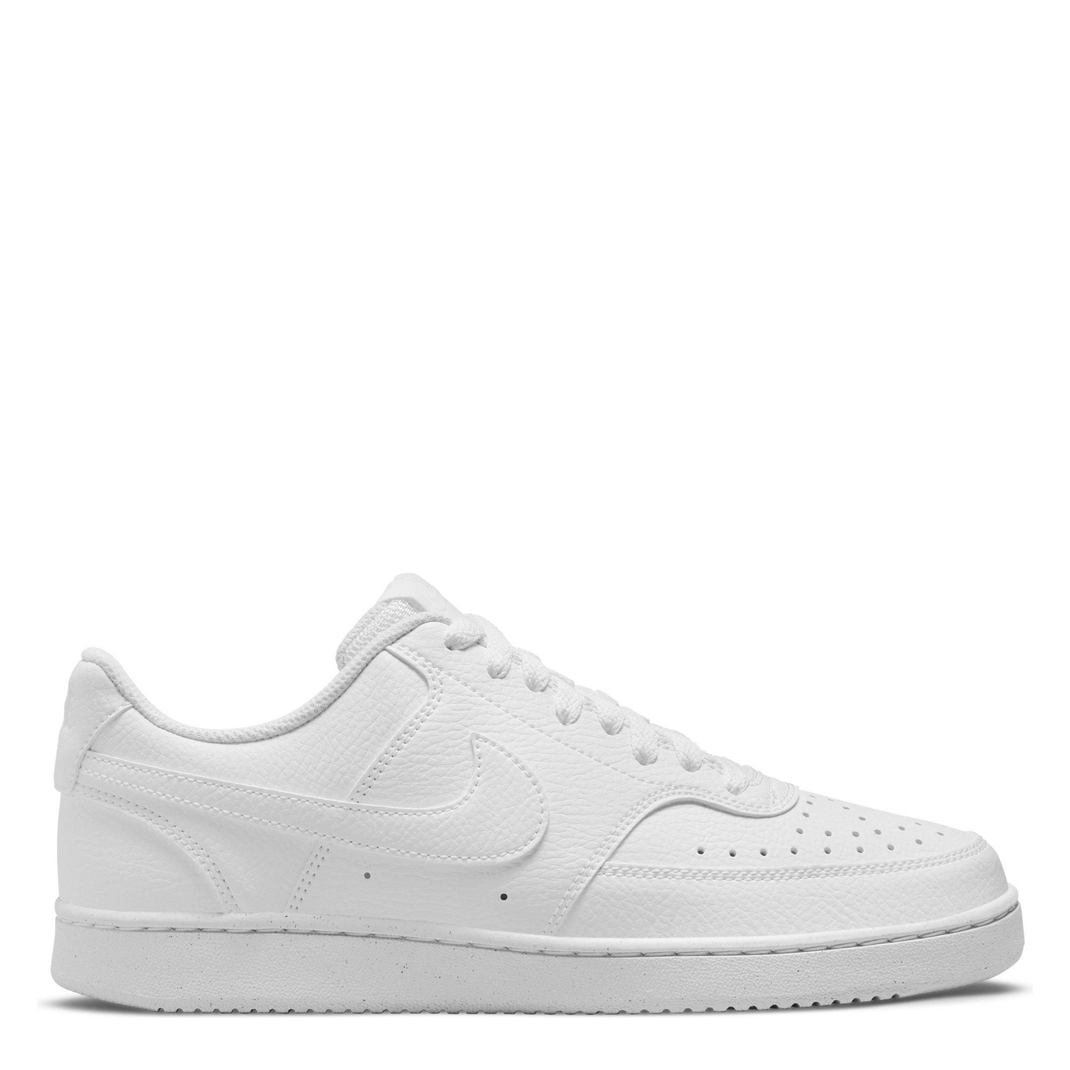 Nike Women's Court Vision Low Next Nature Trainers - White/White - 6.5 (40.5)