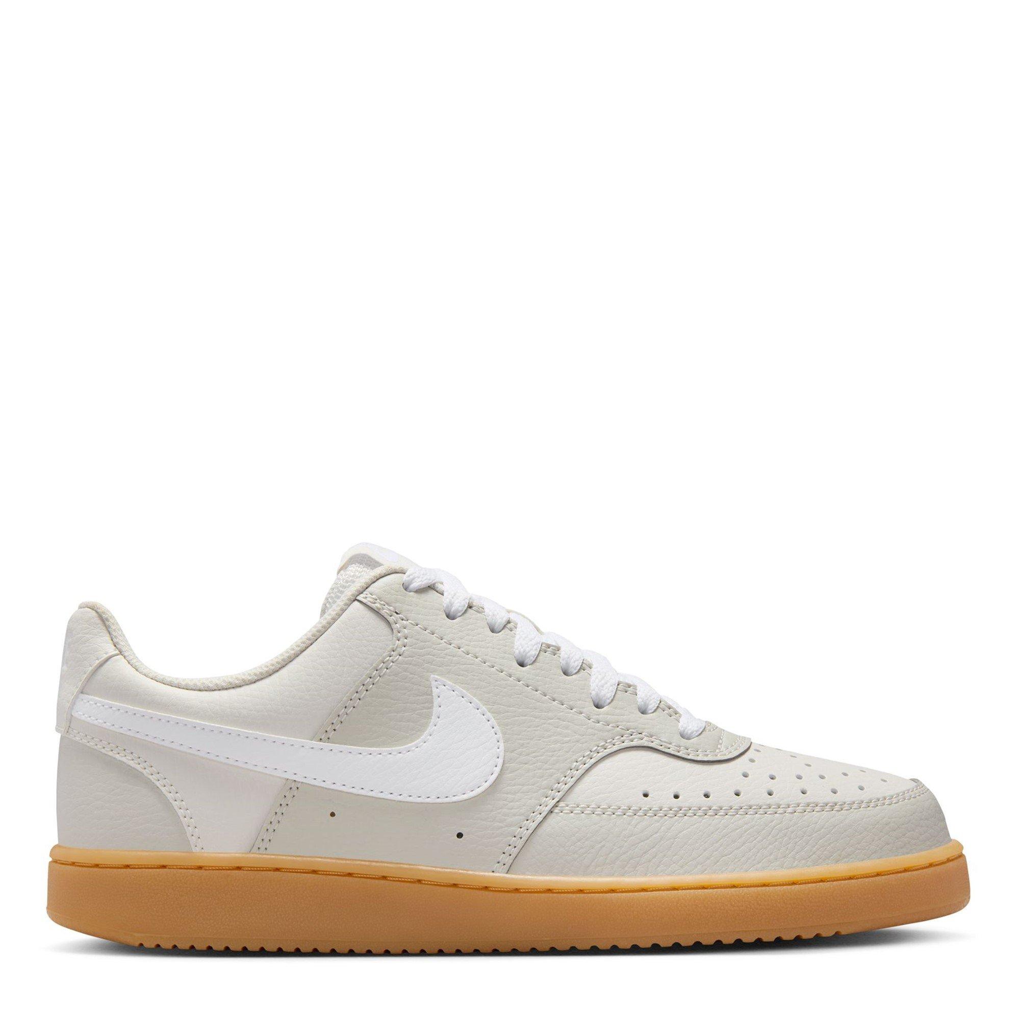 Nike Women's Court Vision Low Next Nature Trainers - Bone/Wht/Gum - 5 (38.5)