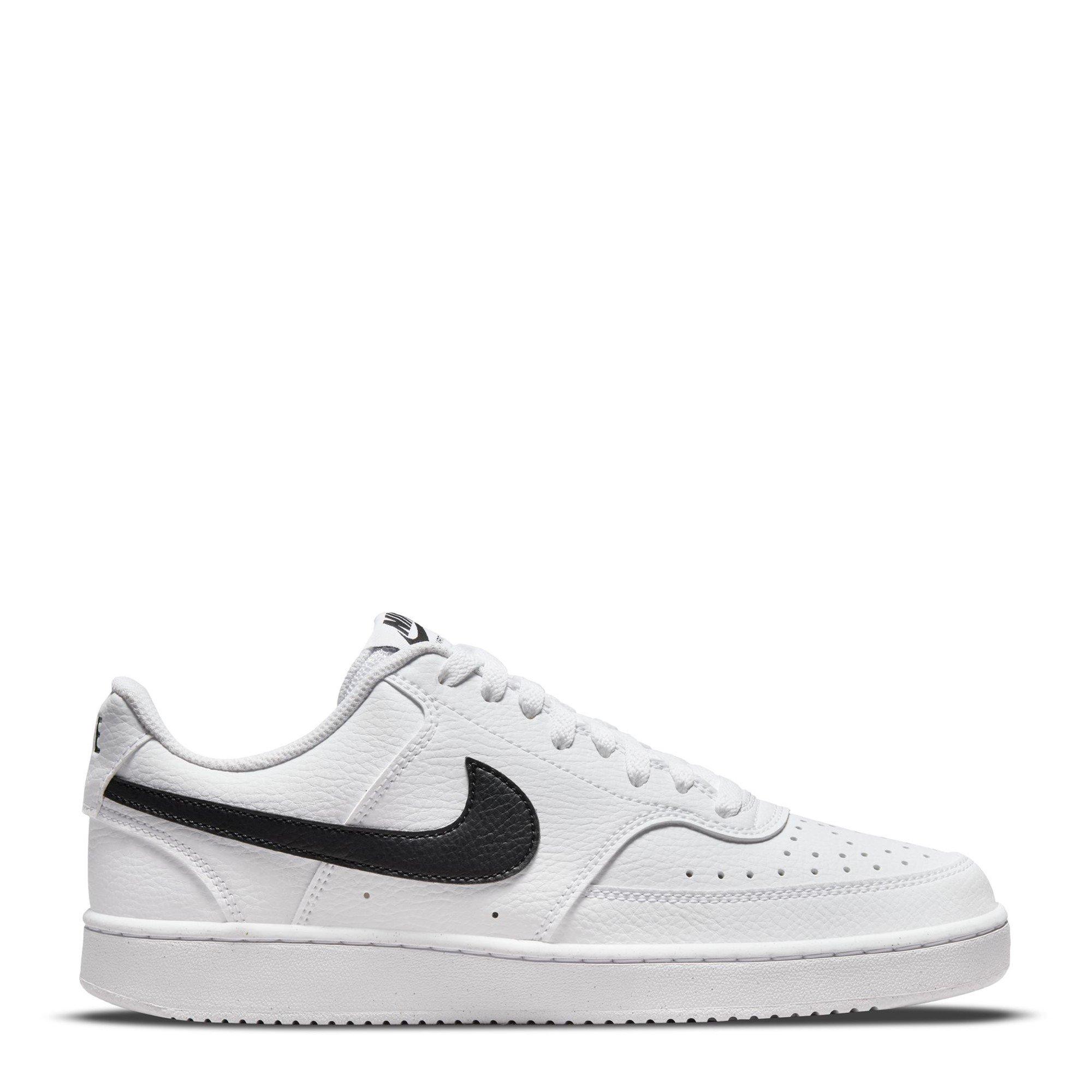 Nike Women's Court Vision Low Next Nature Trainers - White/Black - 3.5 (36.5)