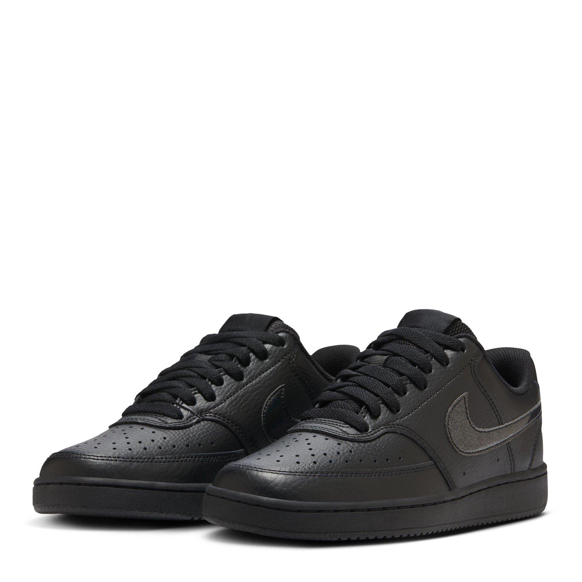 Triple Black - Nike - Womens Nike Court Vision Low Next Nature Trainers - 3