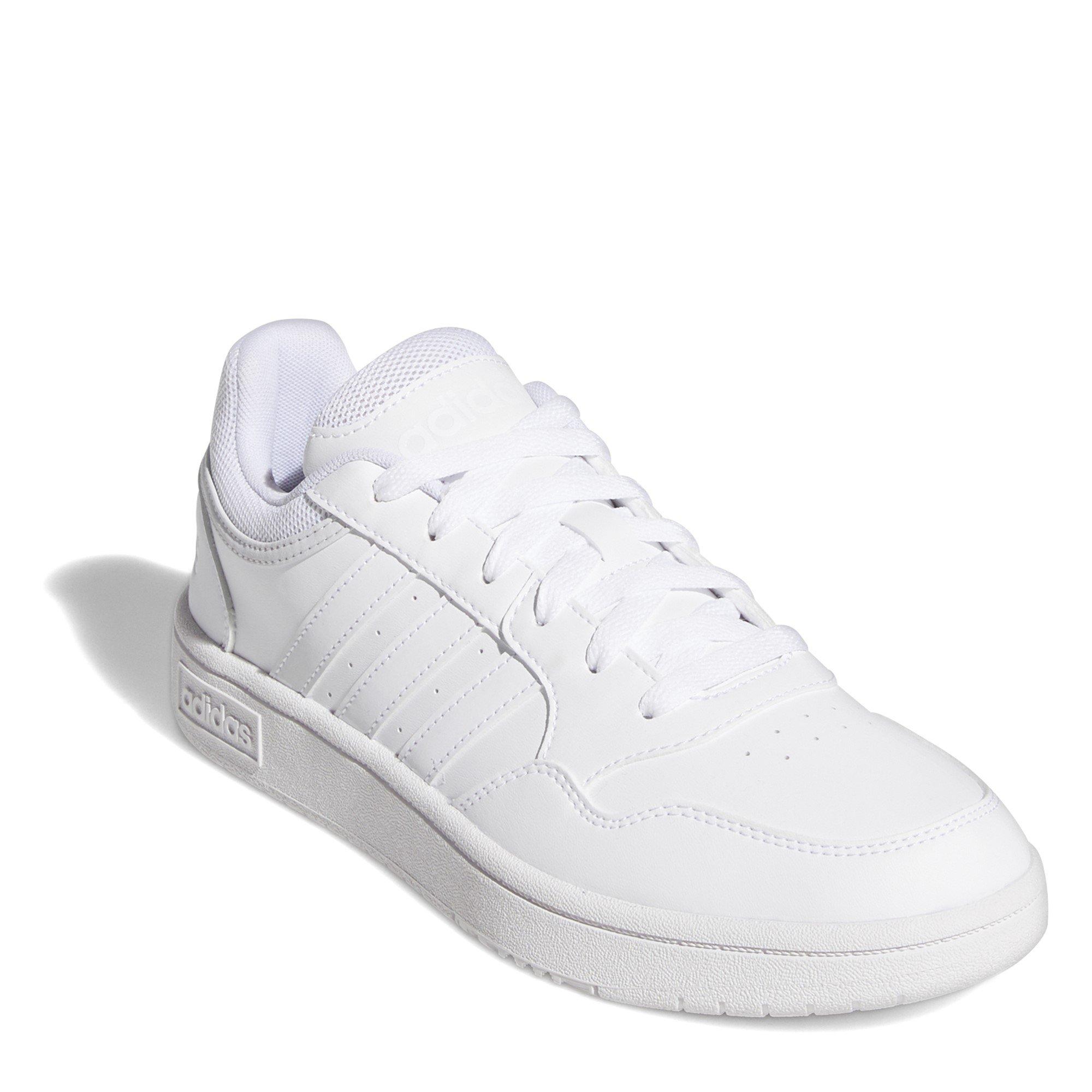 Wit/Wit - adidas - Hoops 3.0 Ladies Trainers - 4