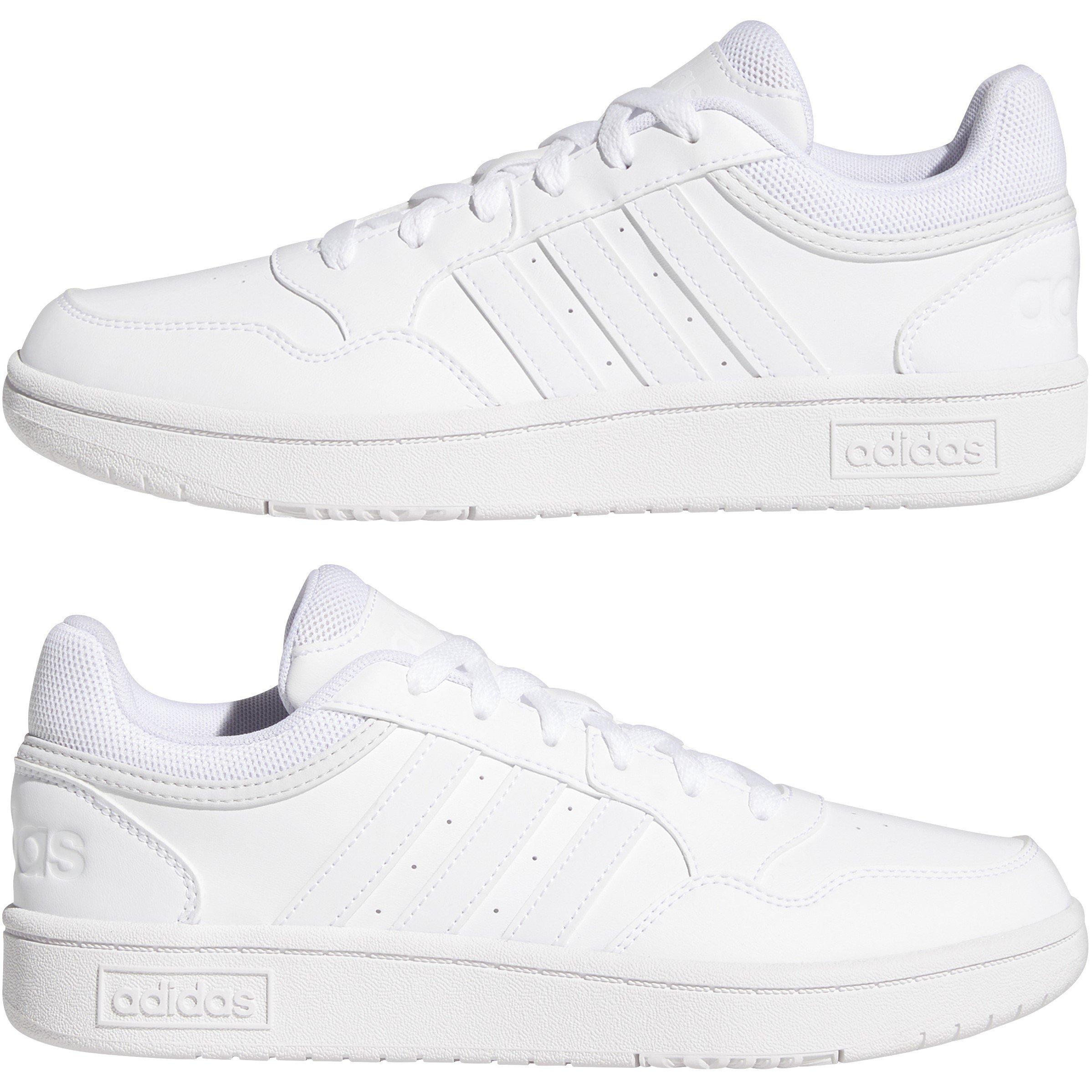 Wit/Wit - adidas - Hoops 3.0 Ladies Trainers - 10