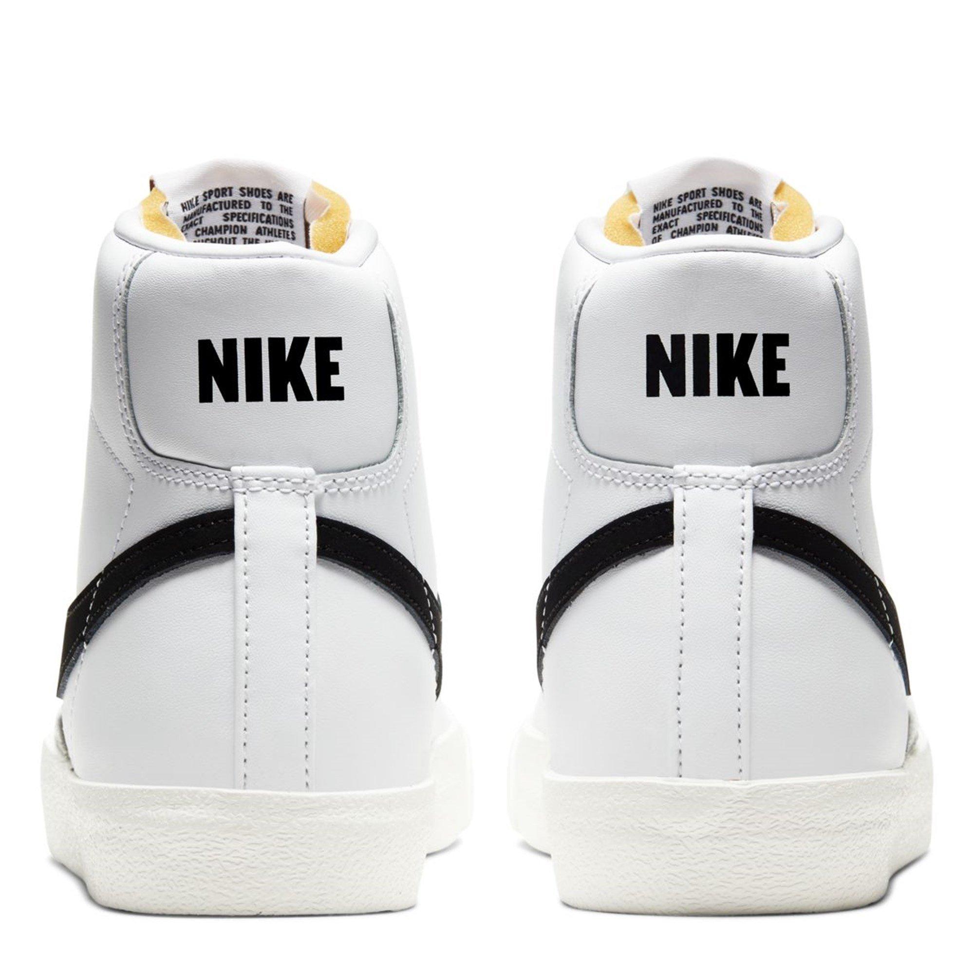 Blanc/Noir - Nike - Blazer Mid 77 Hi Top Trainers - 4
