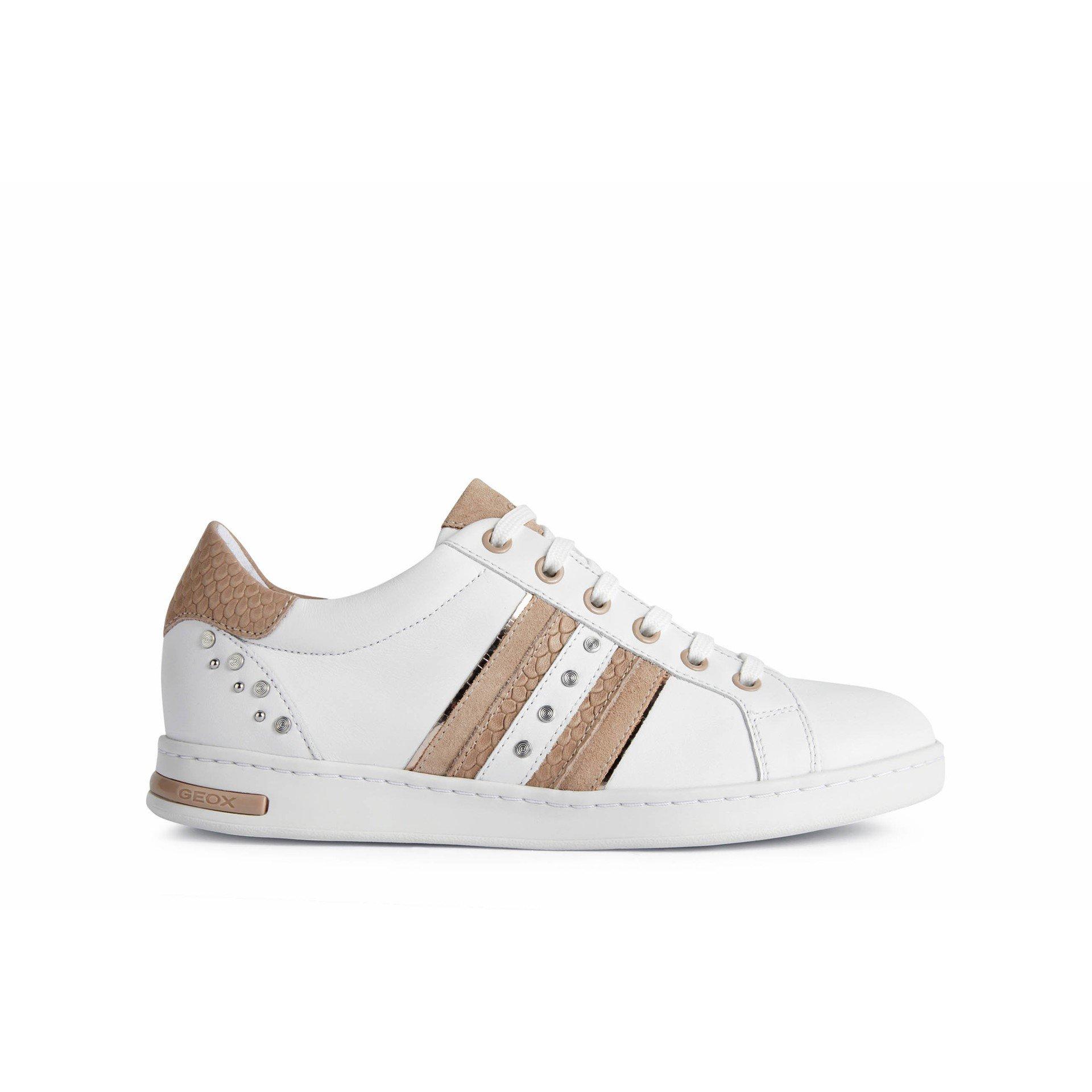 Geox Women's Jaysen Trainers - White/Skin Z5q - 7 (40)