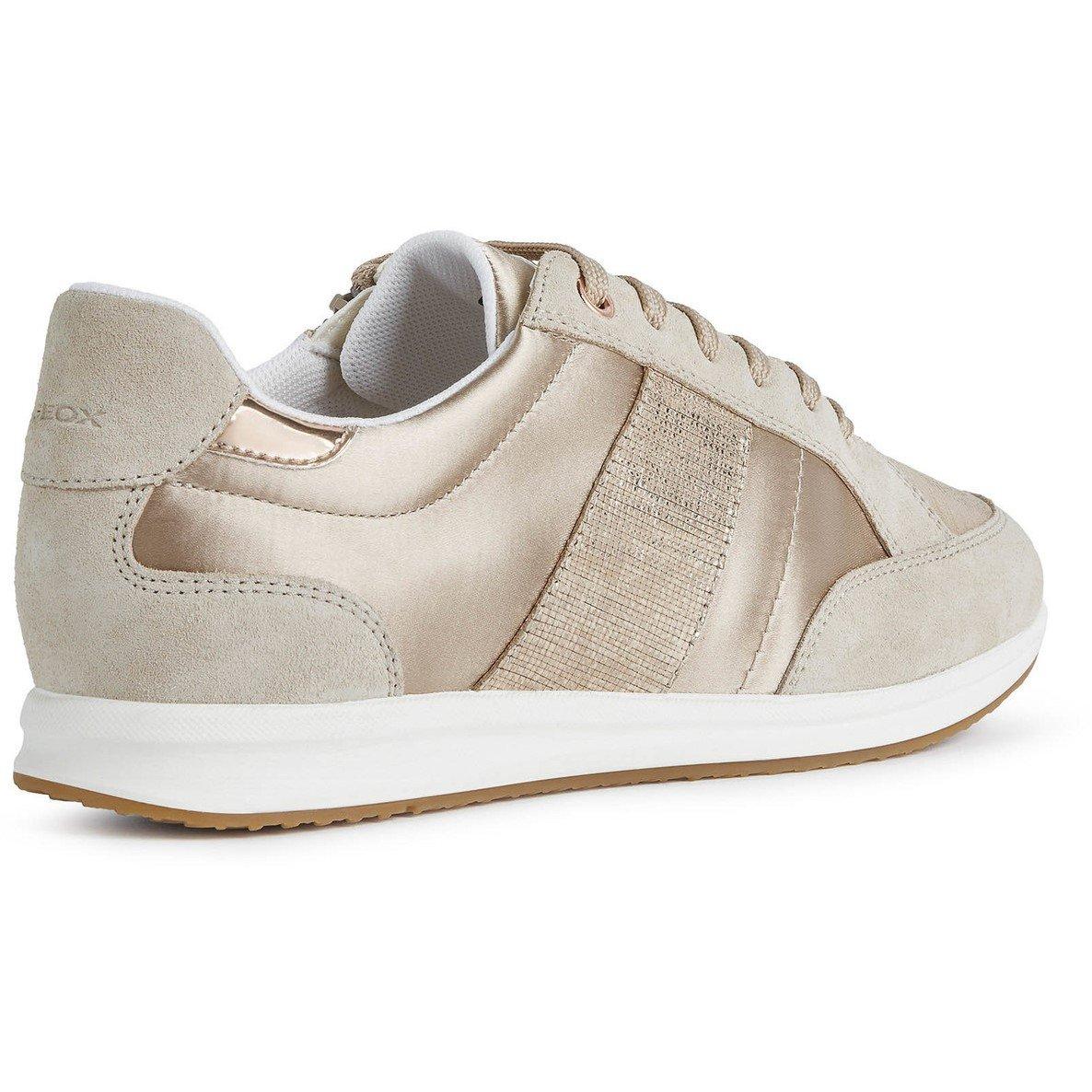 Beige/Taupe AH6 - Geox - D Avery Trainers - 4