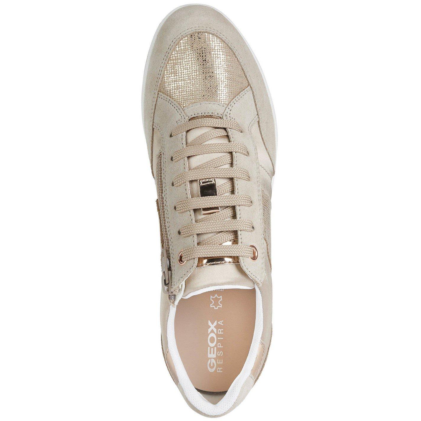 Beige/Taupe AH6 - Geox - D Avery Trainers - 5