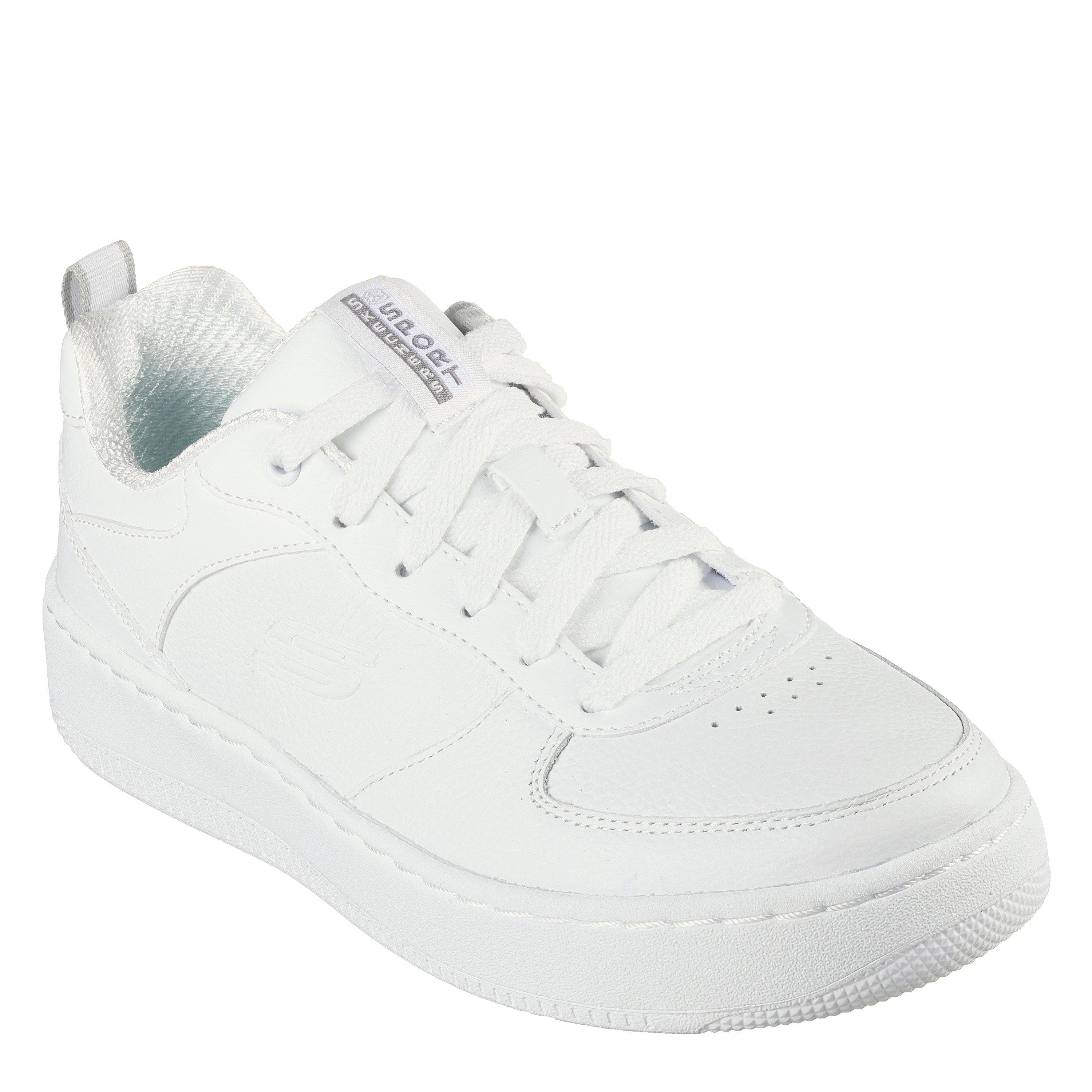 White - Skechers - Sport Court 92 Illustrious Trainers Womens - 3