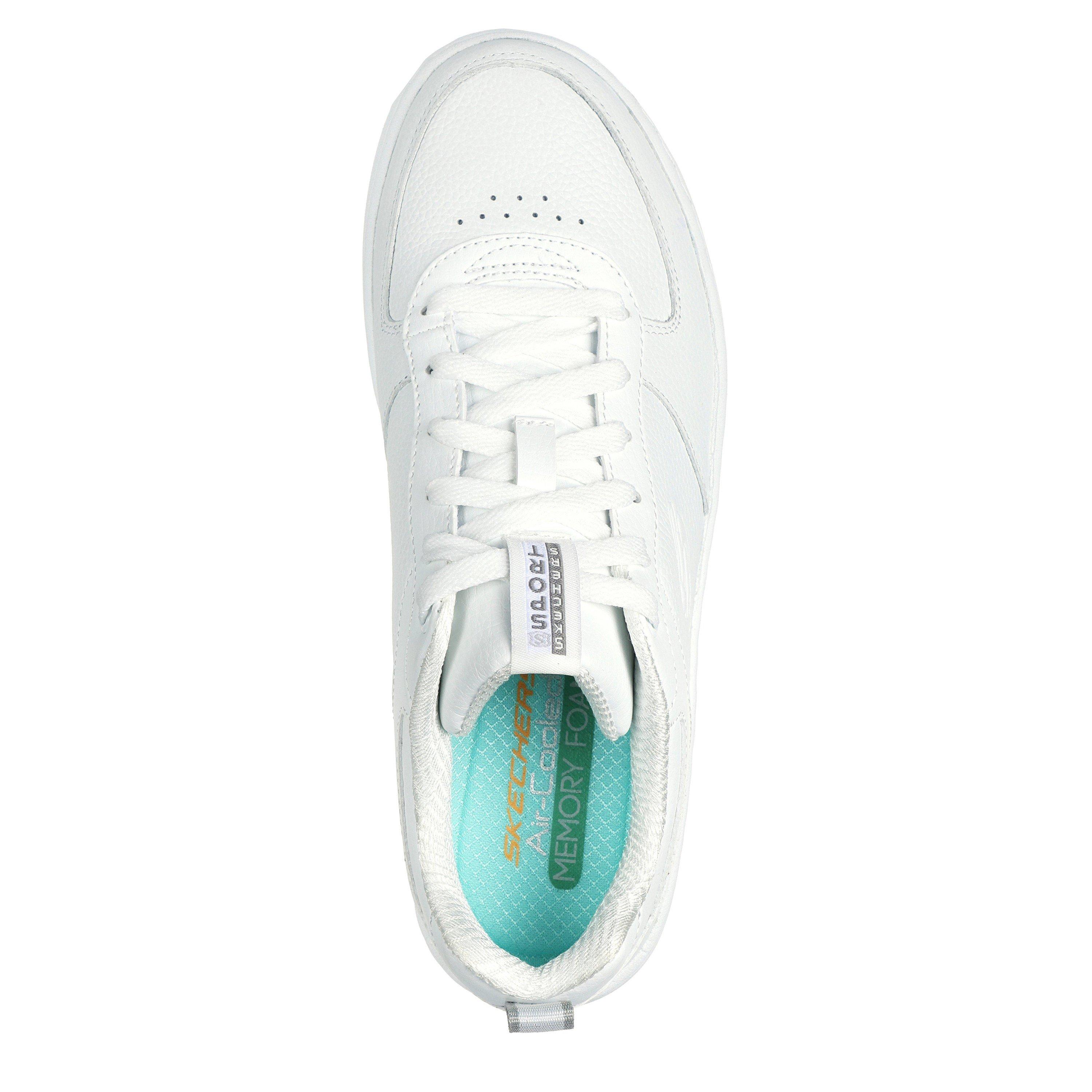 White - Skechers - Sport Court 92 Illustrious Trainers Womens - 4