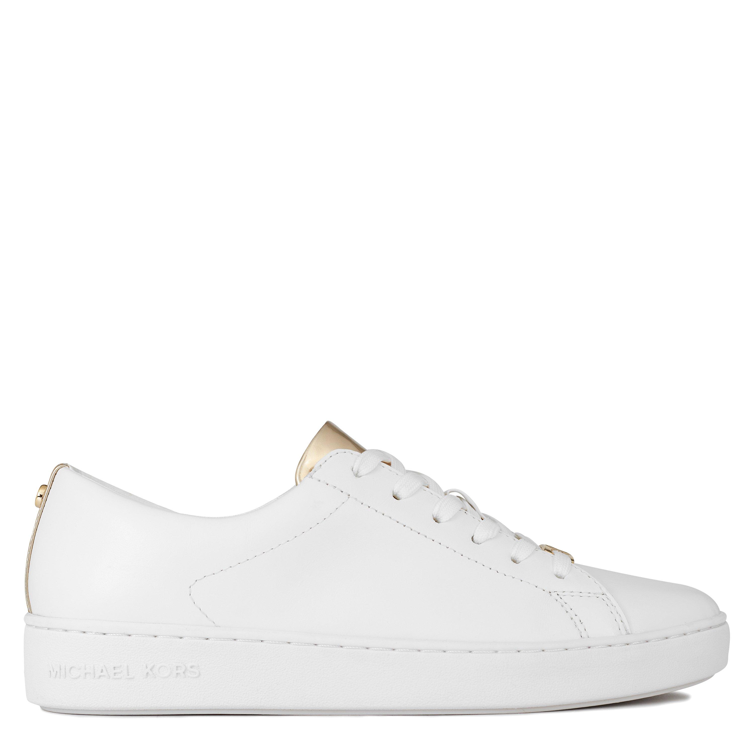 Wht/Gold - MICHAEL Michael Kors - Women's Keaton Court Trainers - 1