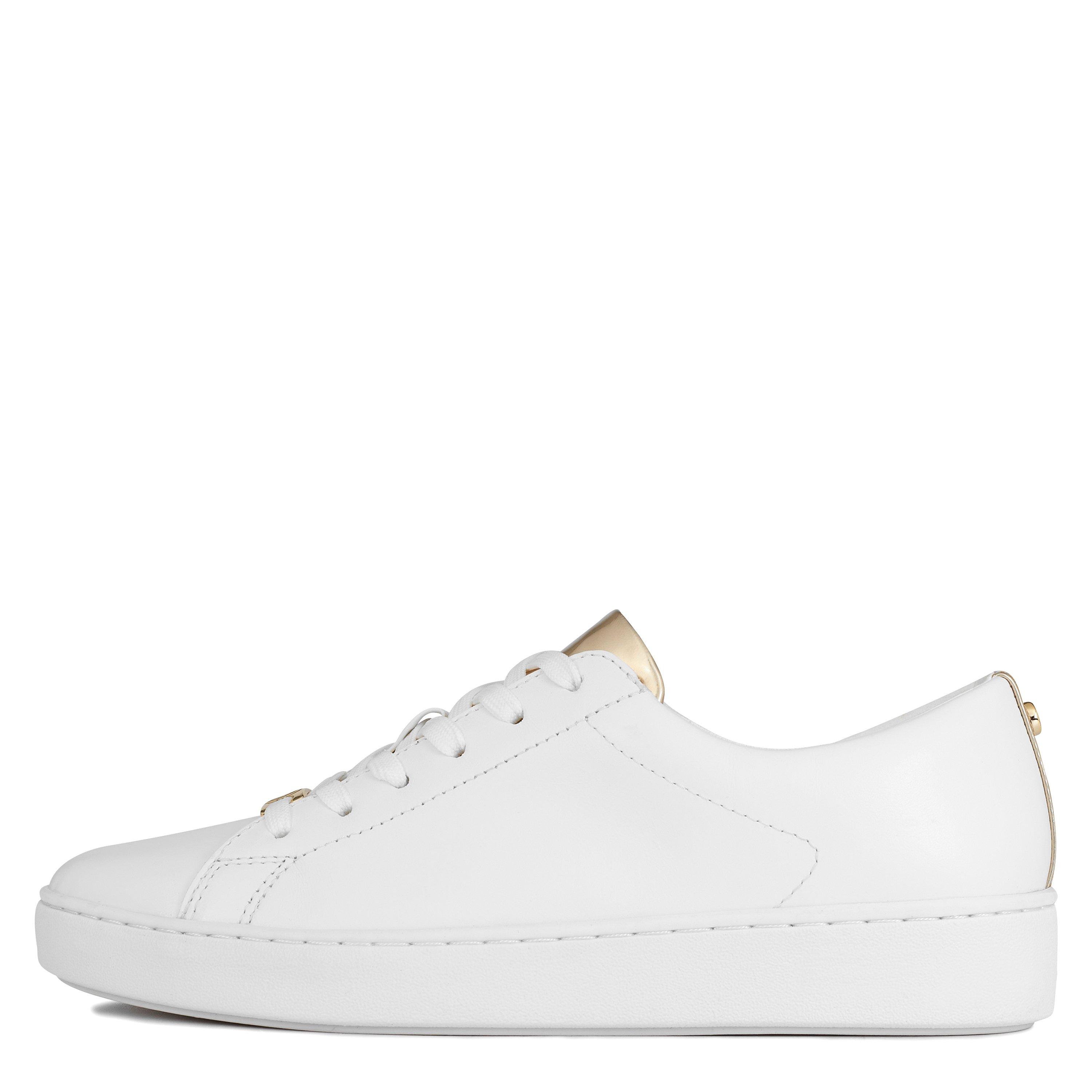 Wht/Gold - MICHAEL Michael Kors - Women's Keaton Court Trainers - 3