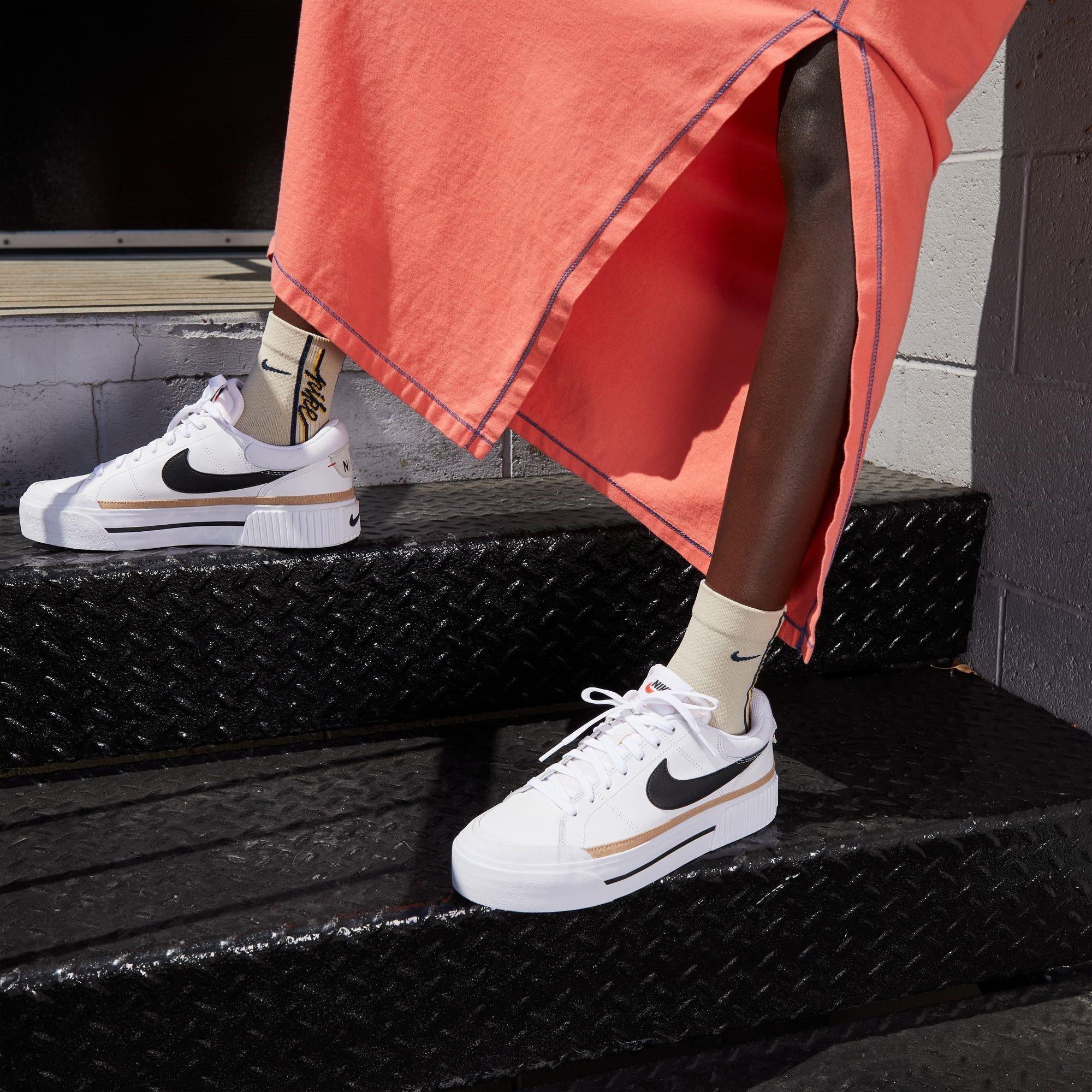White/Black - Nike - Court Legacy Lift Women's Shoes - 8