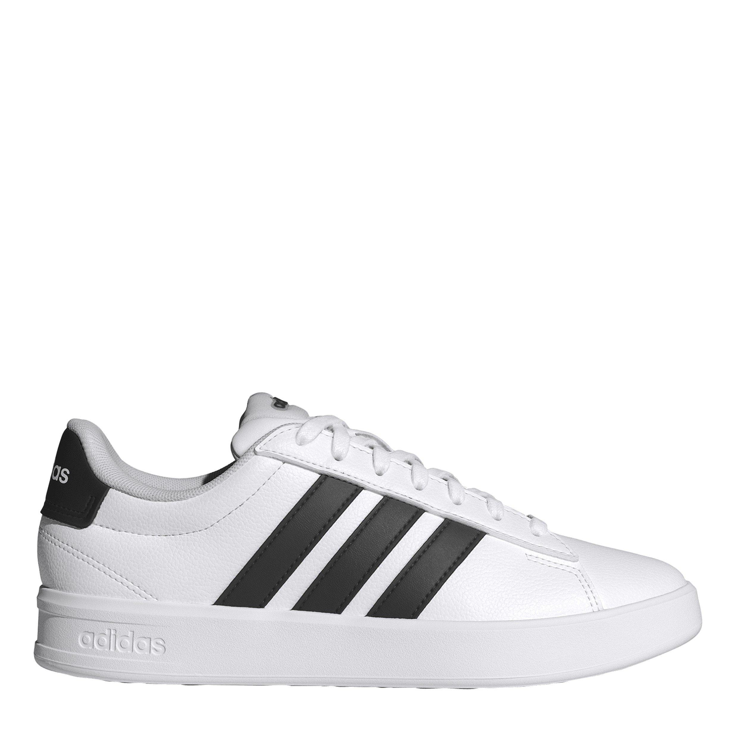 Adidas Women's Grand Court Sneakers - White/Black - 6.5 (40)