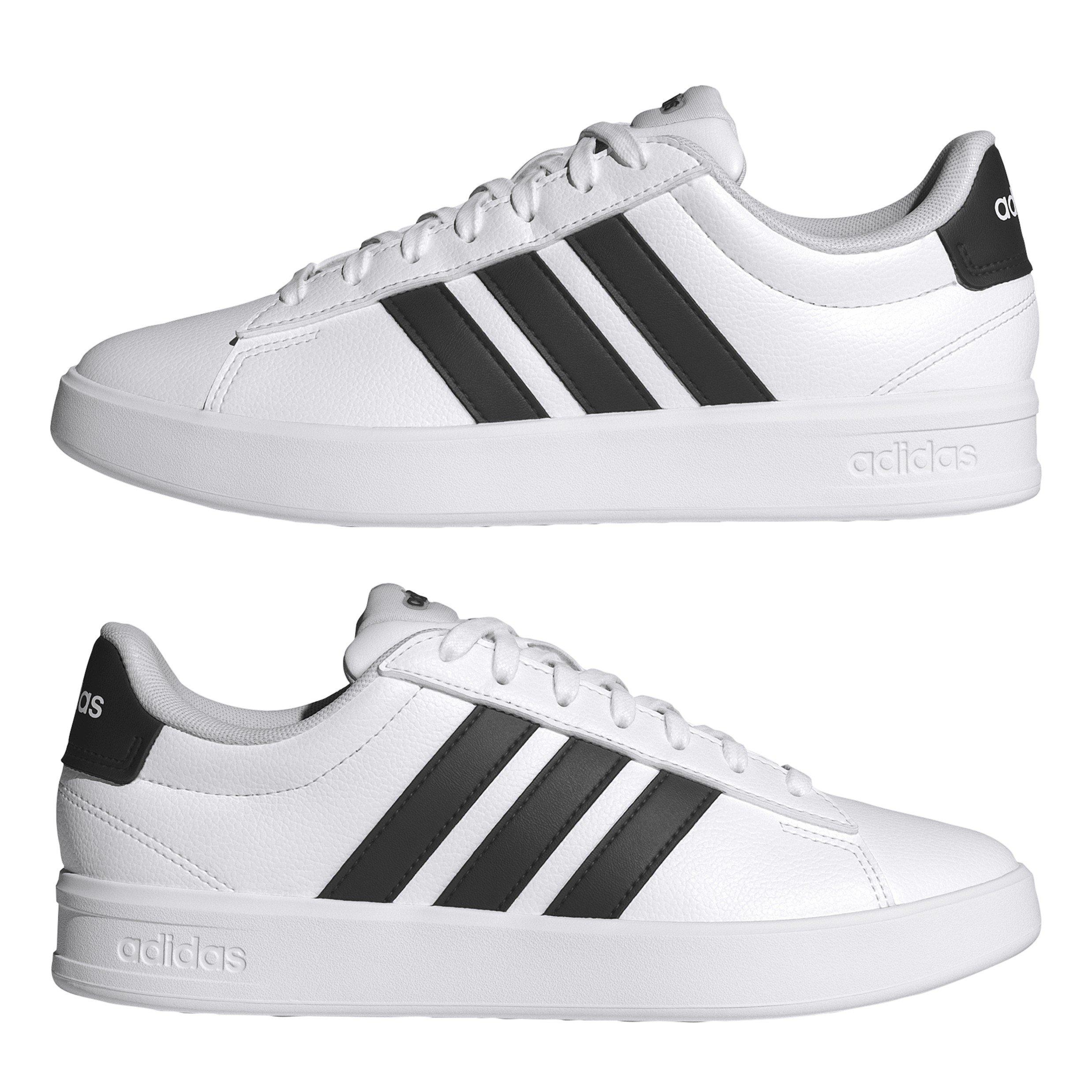 Weiß/Schwarz - adidas - Womens Grand Court Sneakers - 9