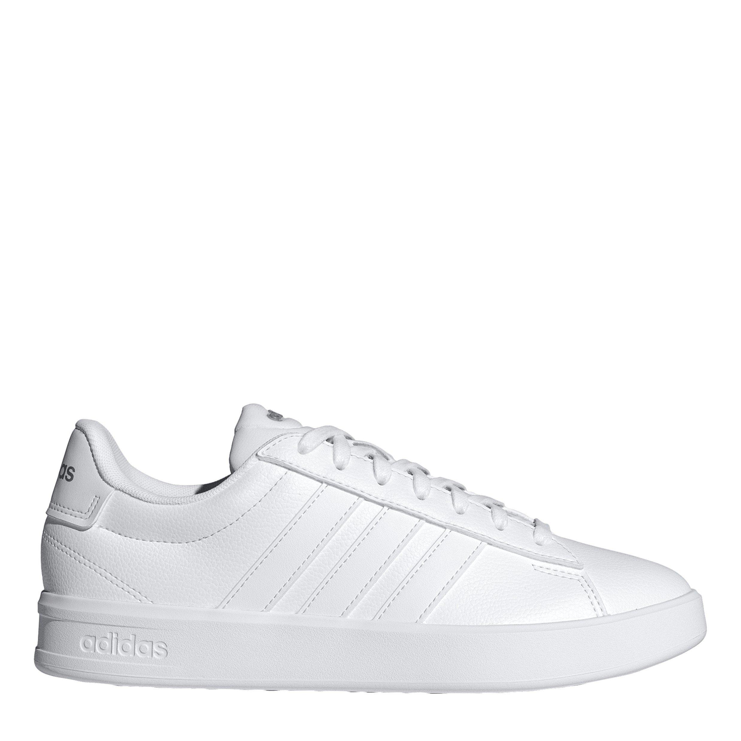 Adidas Women's Grand Court Sneakers - Triple White - 6.5 (40)