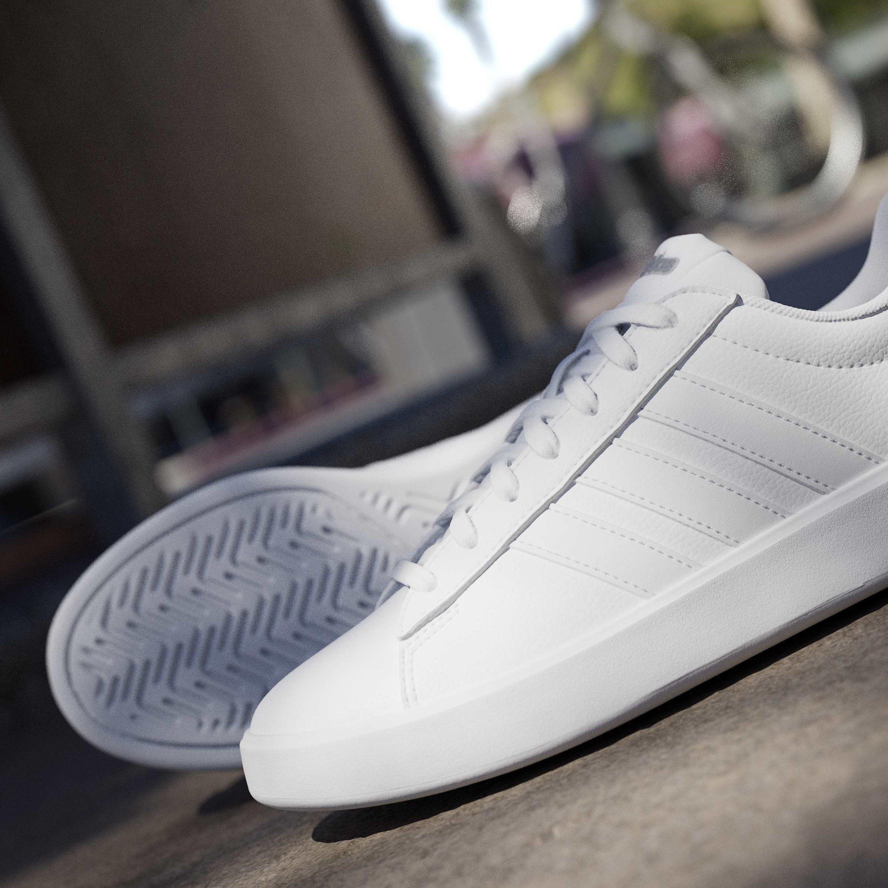 Triple White - adidas - Womens Grand Court Sneakers - 16