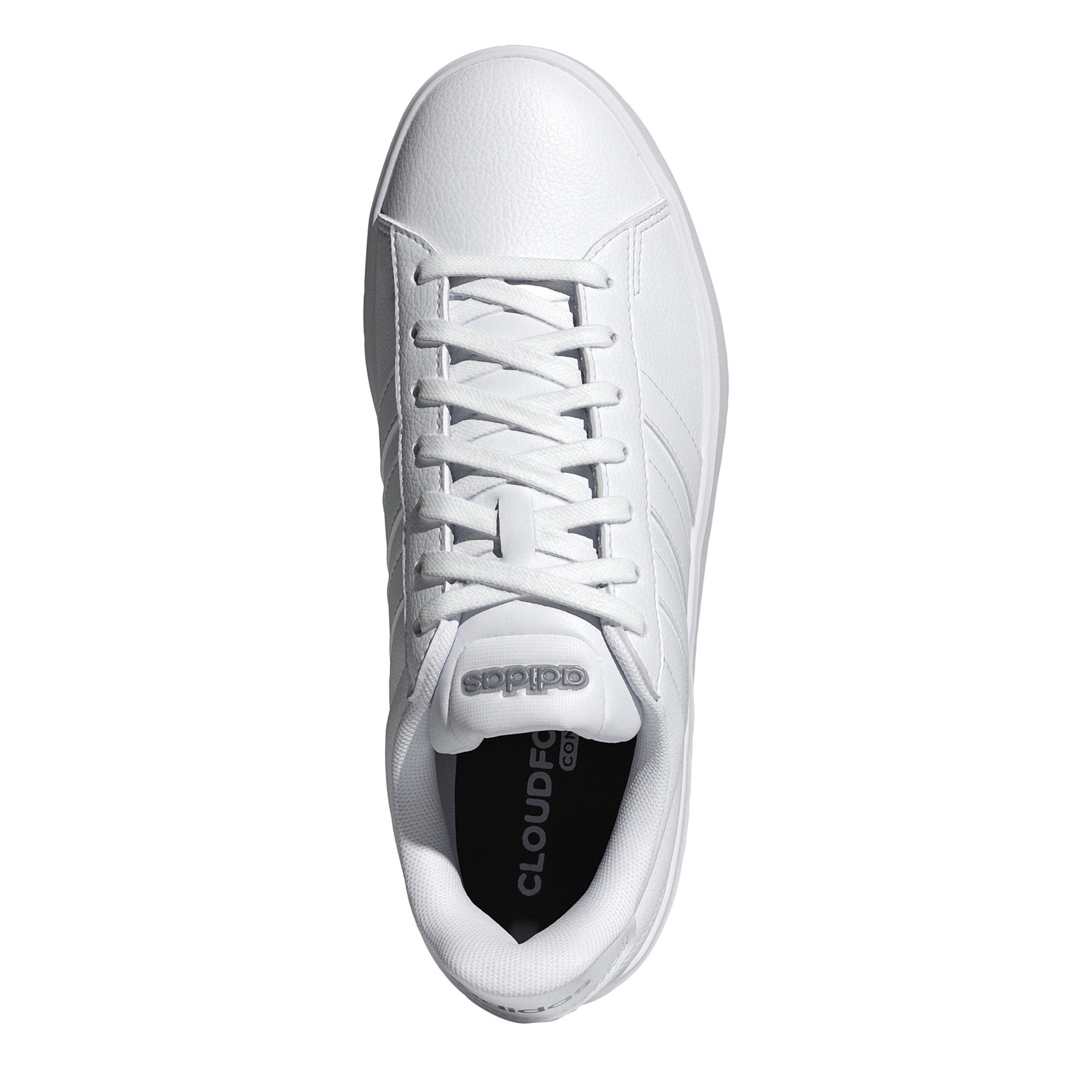 Triple White - adidas - Womens Grand Court Sneakers - 5