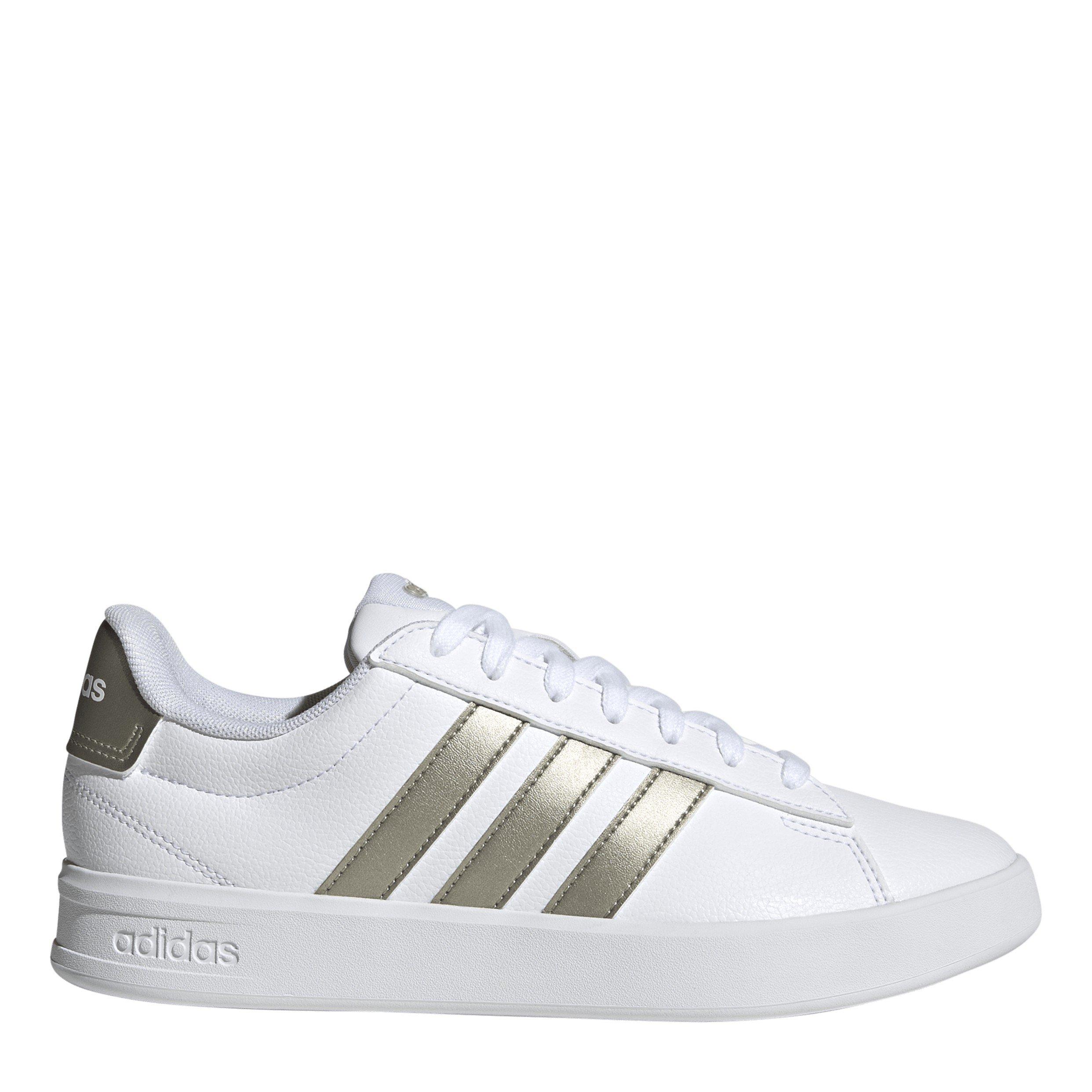 Adidas Women's Grand Court Sneakers - Wht/Platin - 6.5 (40)